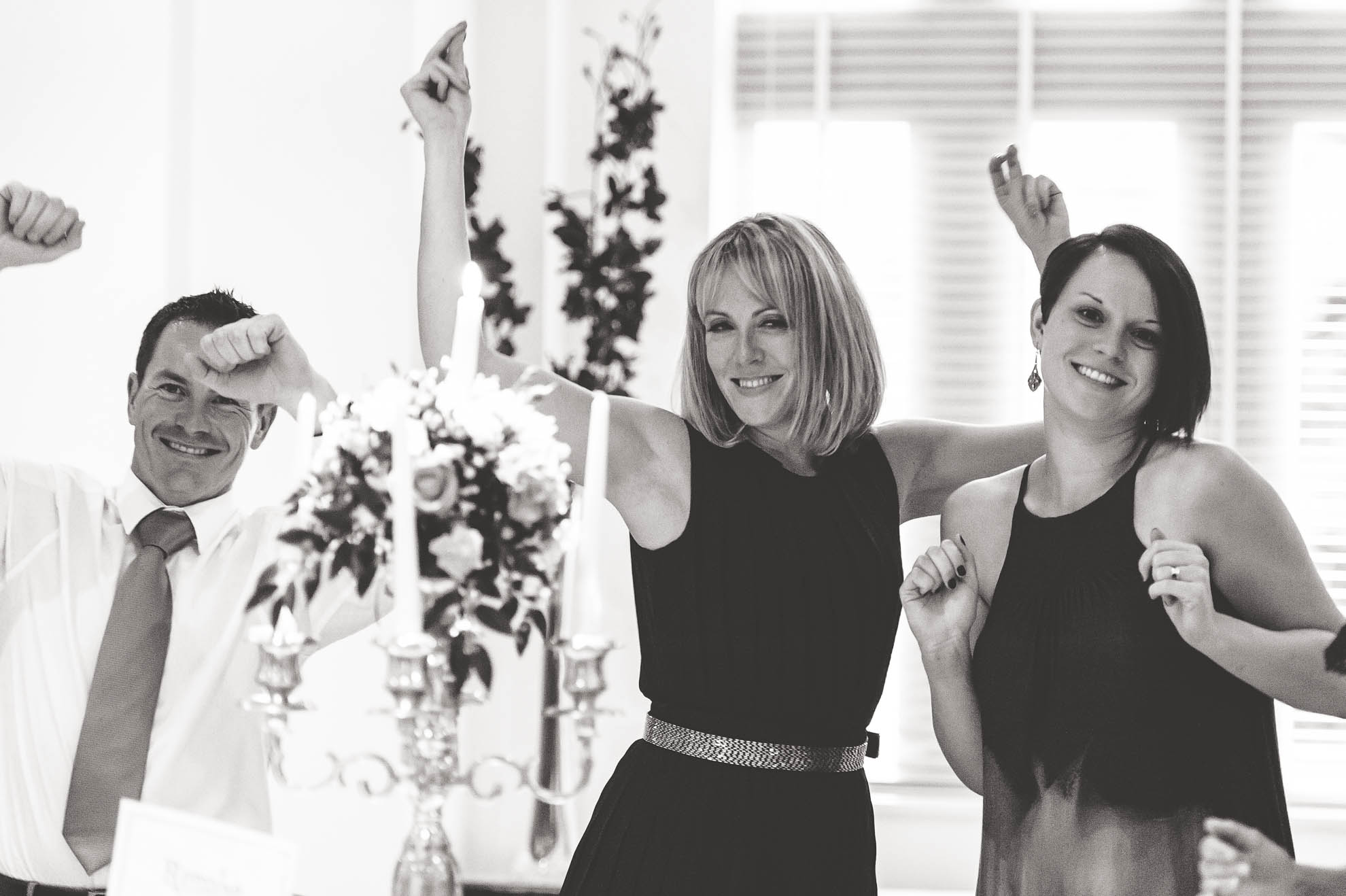 Guests dancing