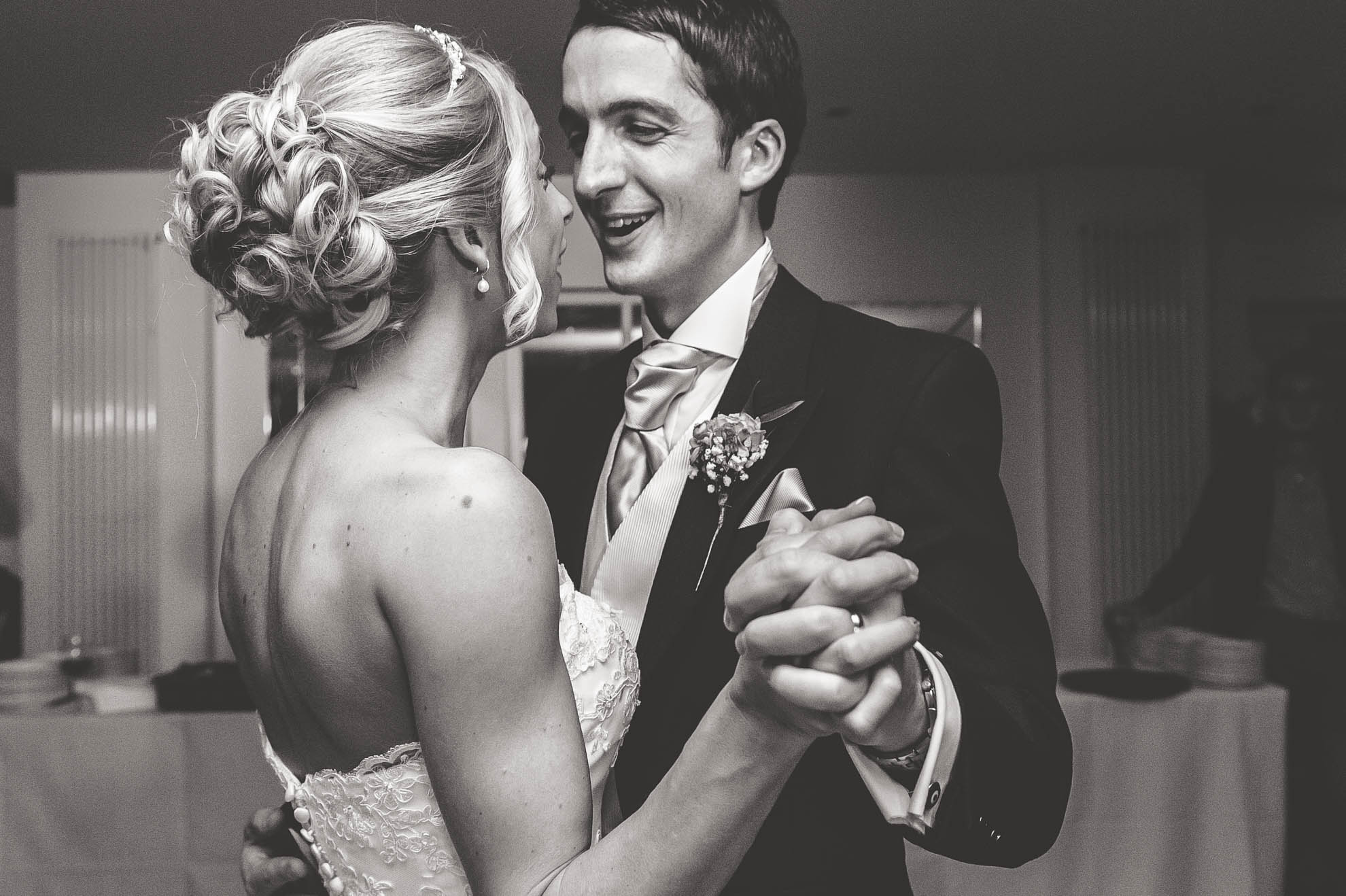 Bride and groom first dance