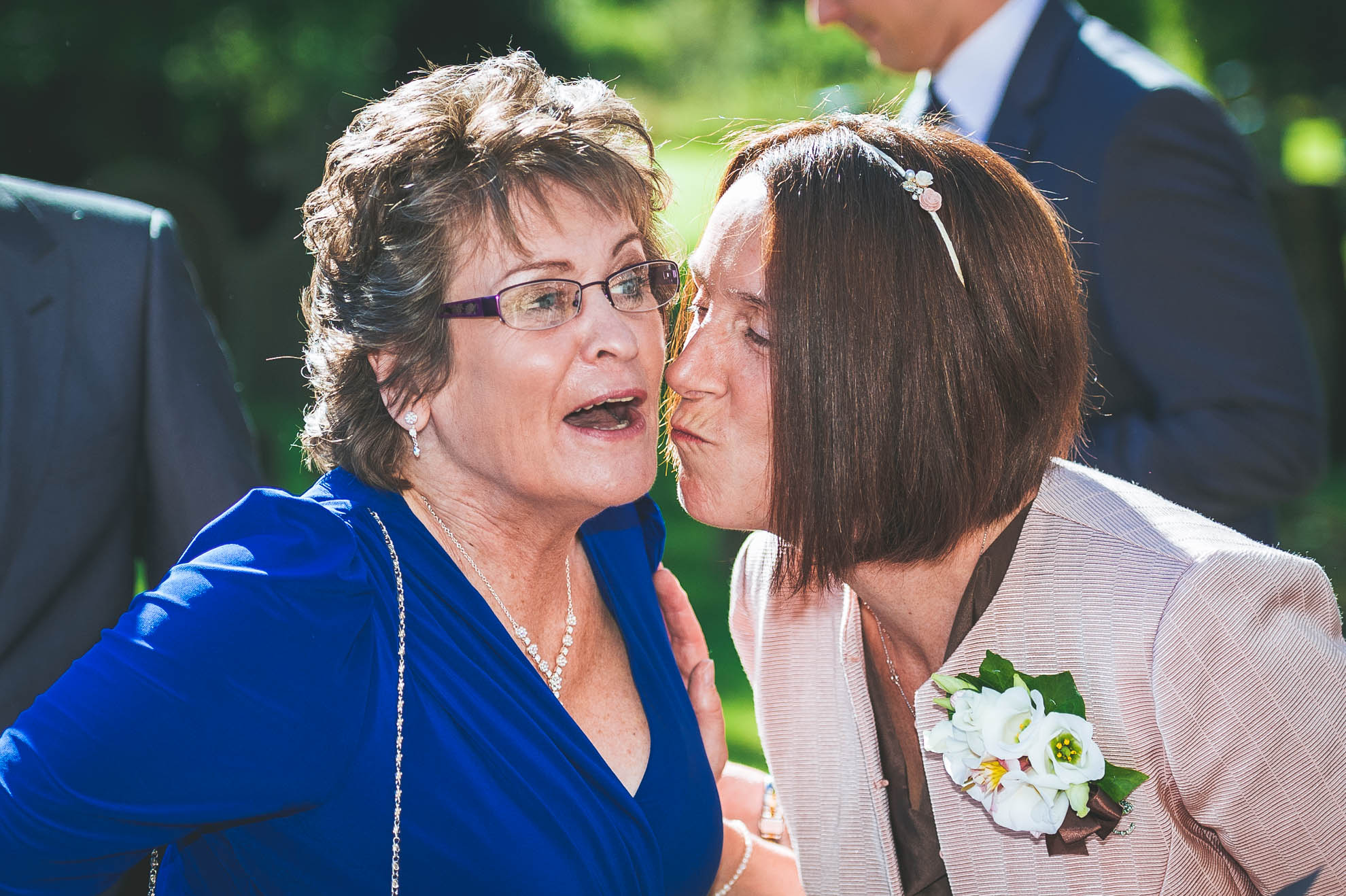 guests greet each other