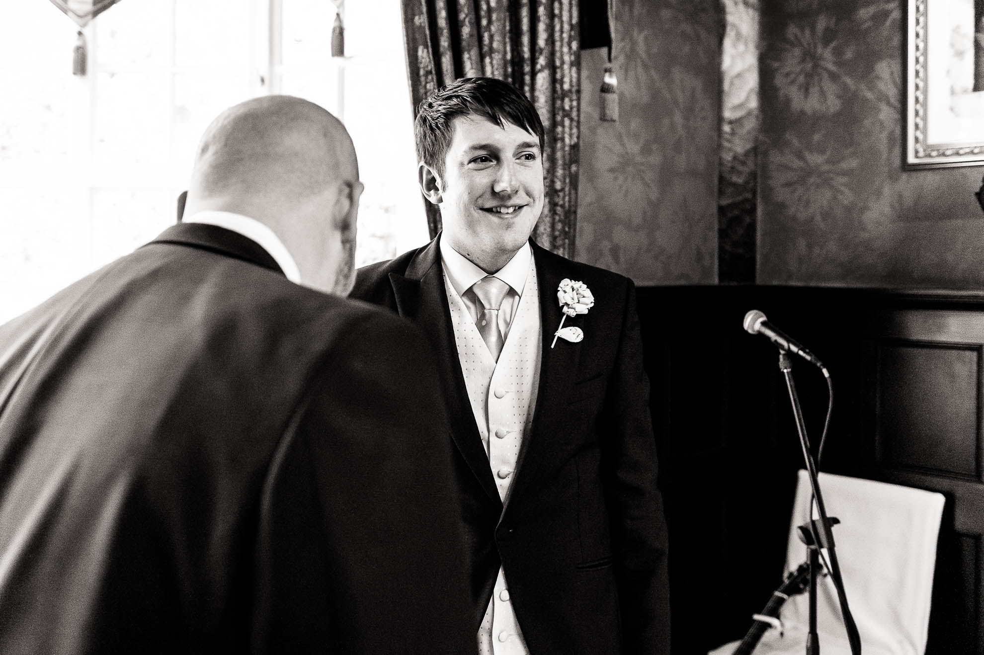 Groom waits for his bride