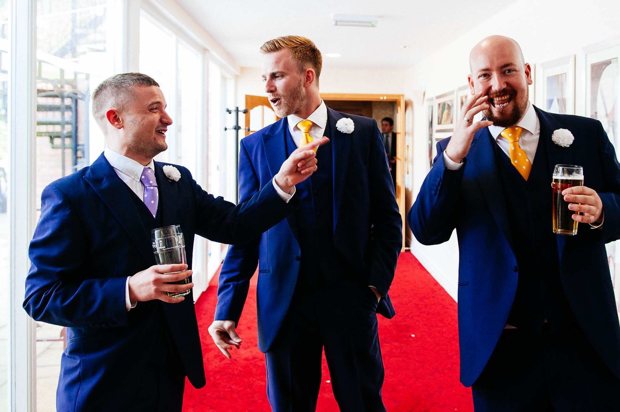 Groomsmen having fun 