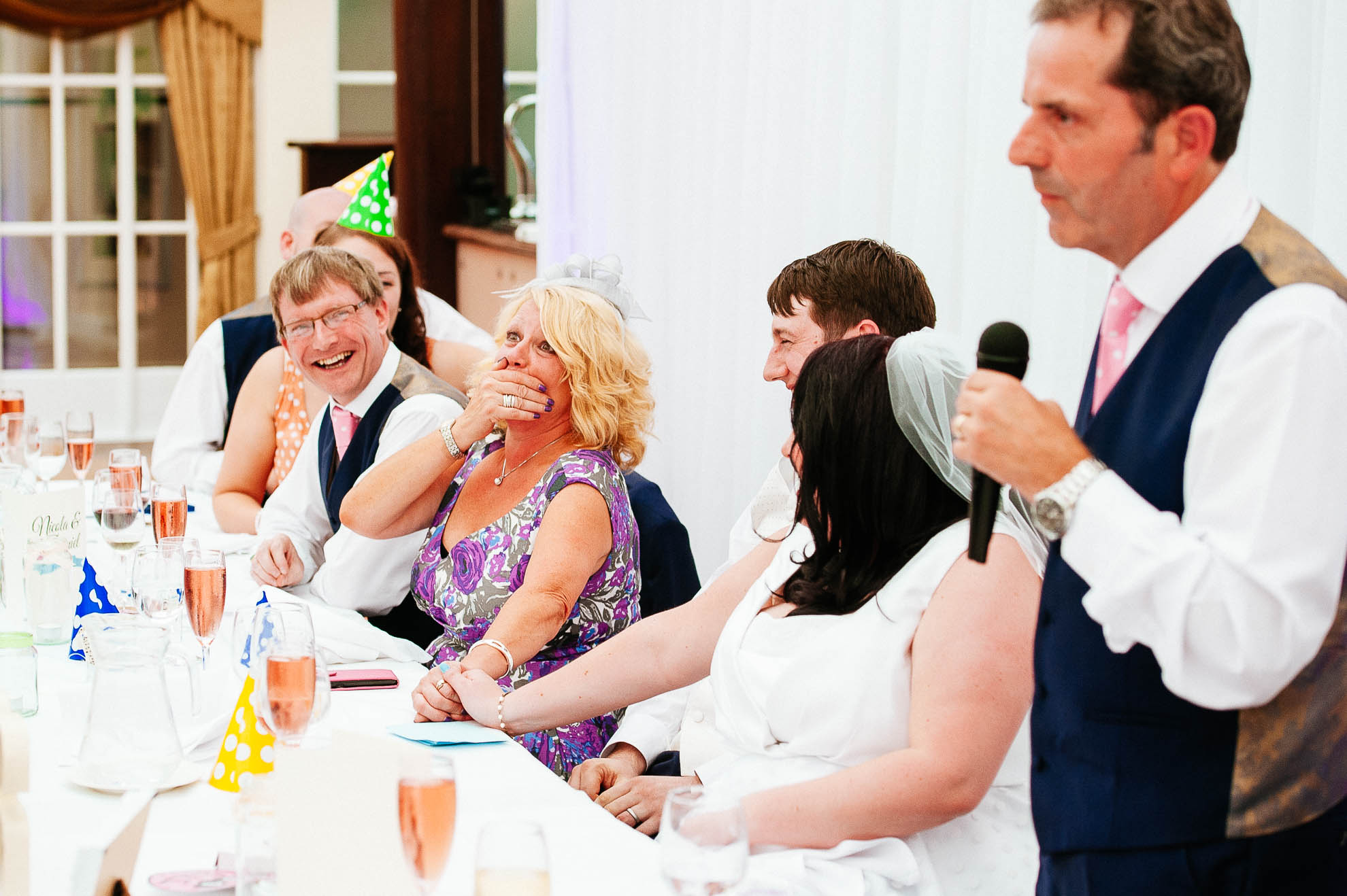 Hilarious speech by father of the bride