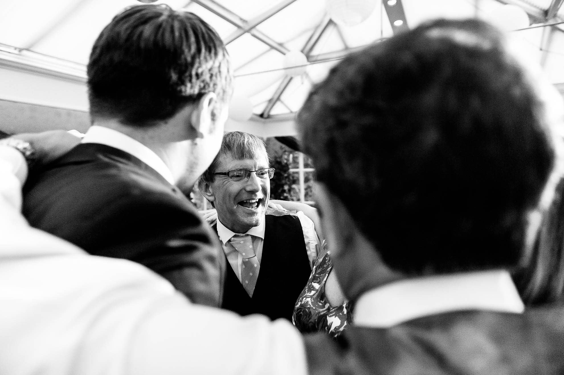 Father of the groom dancing