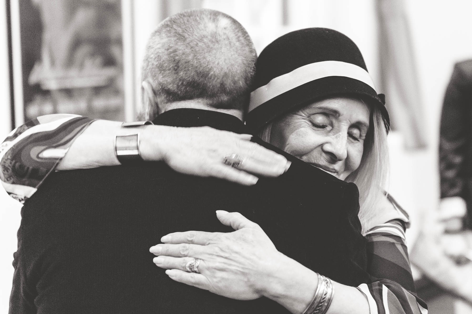 mum hugs son