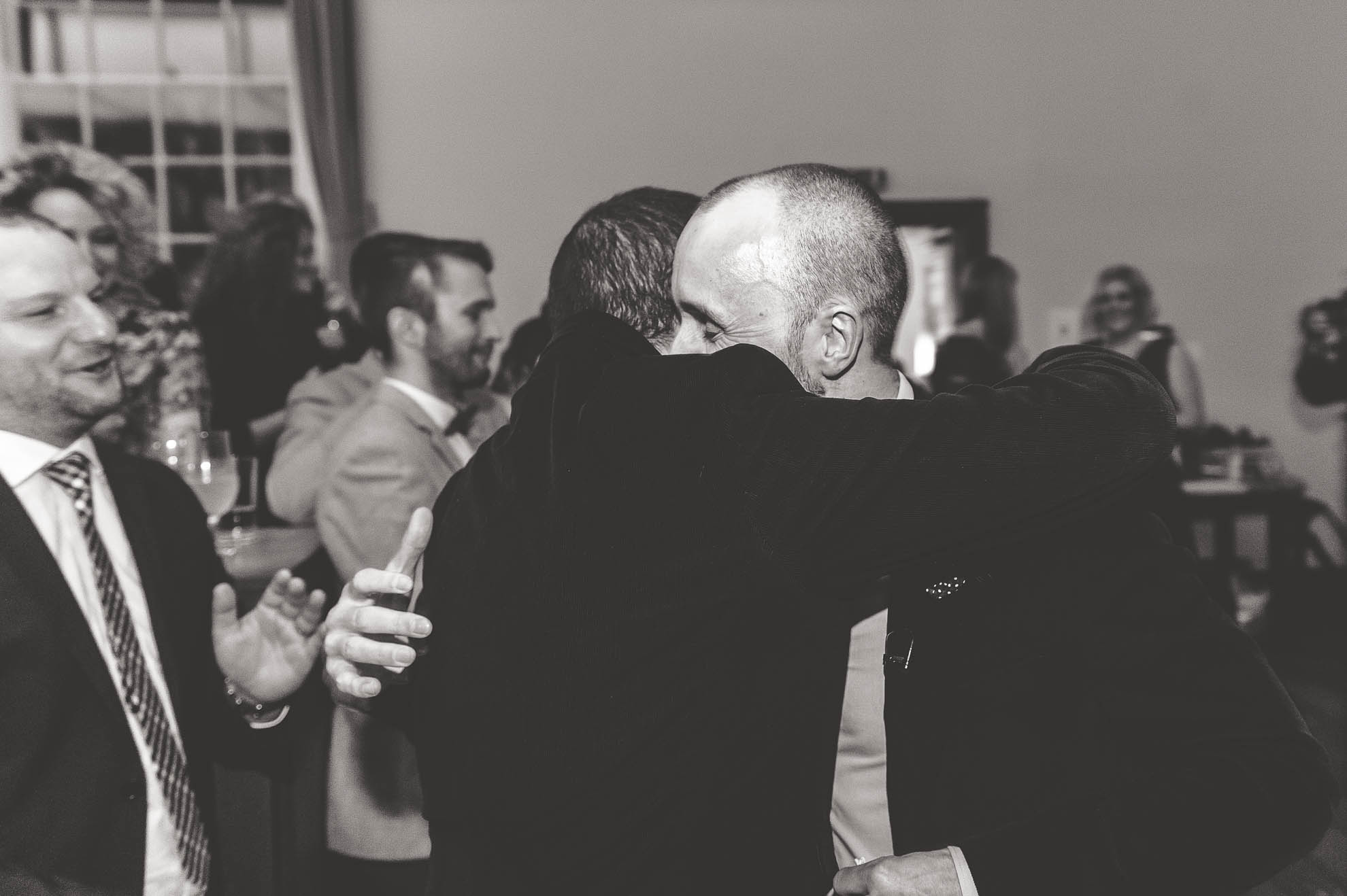 Couple hug each other