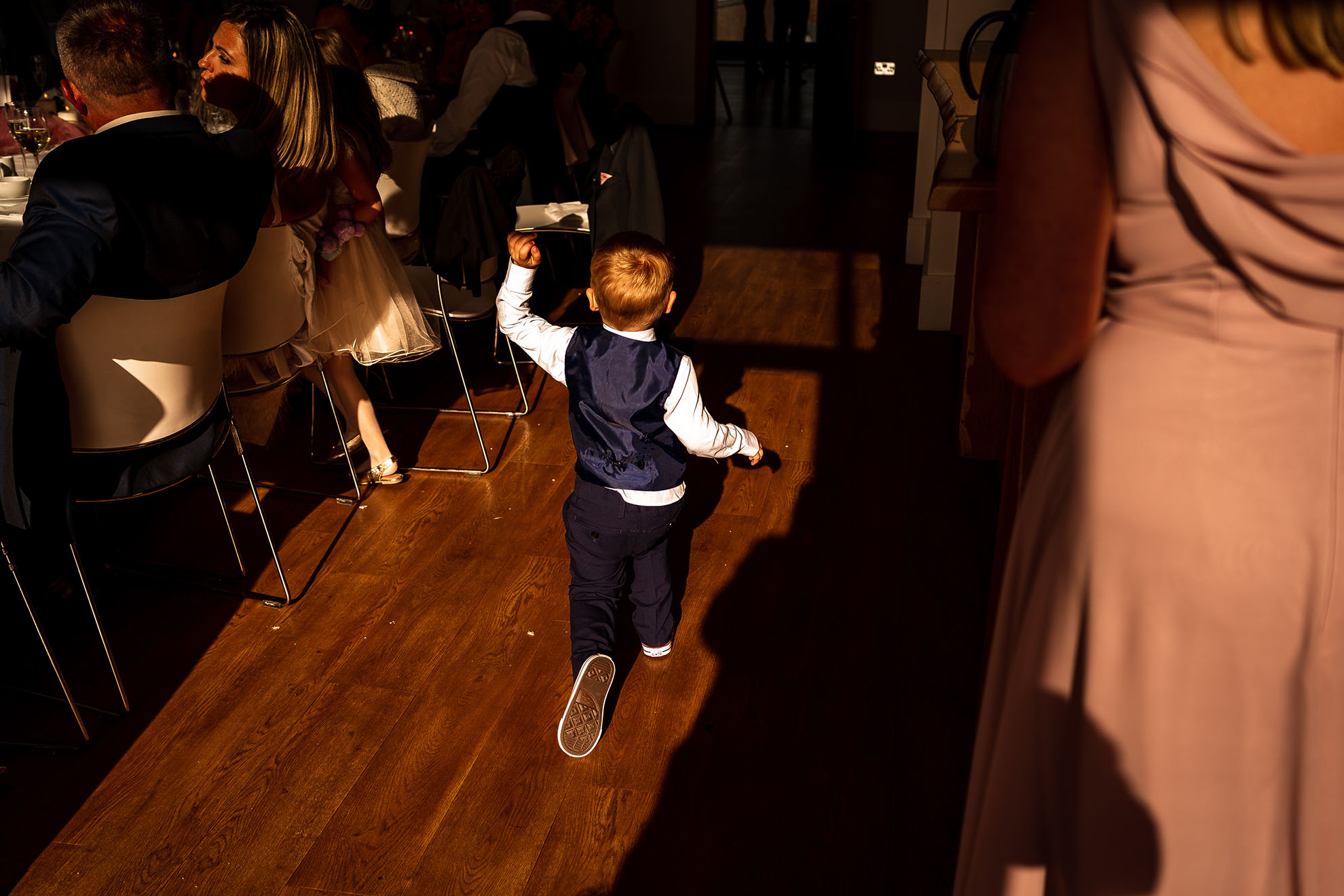 Page boy playing