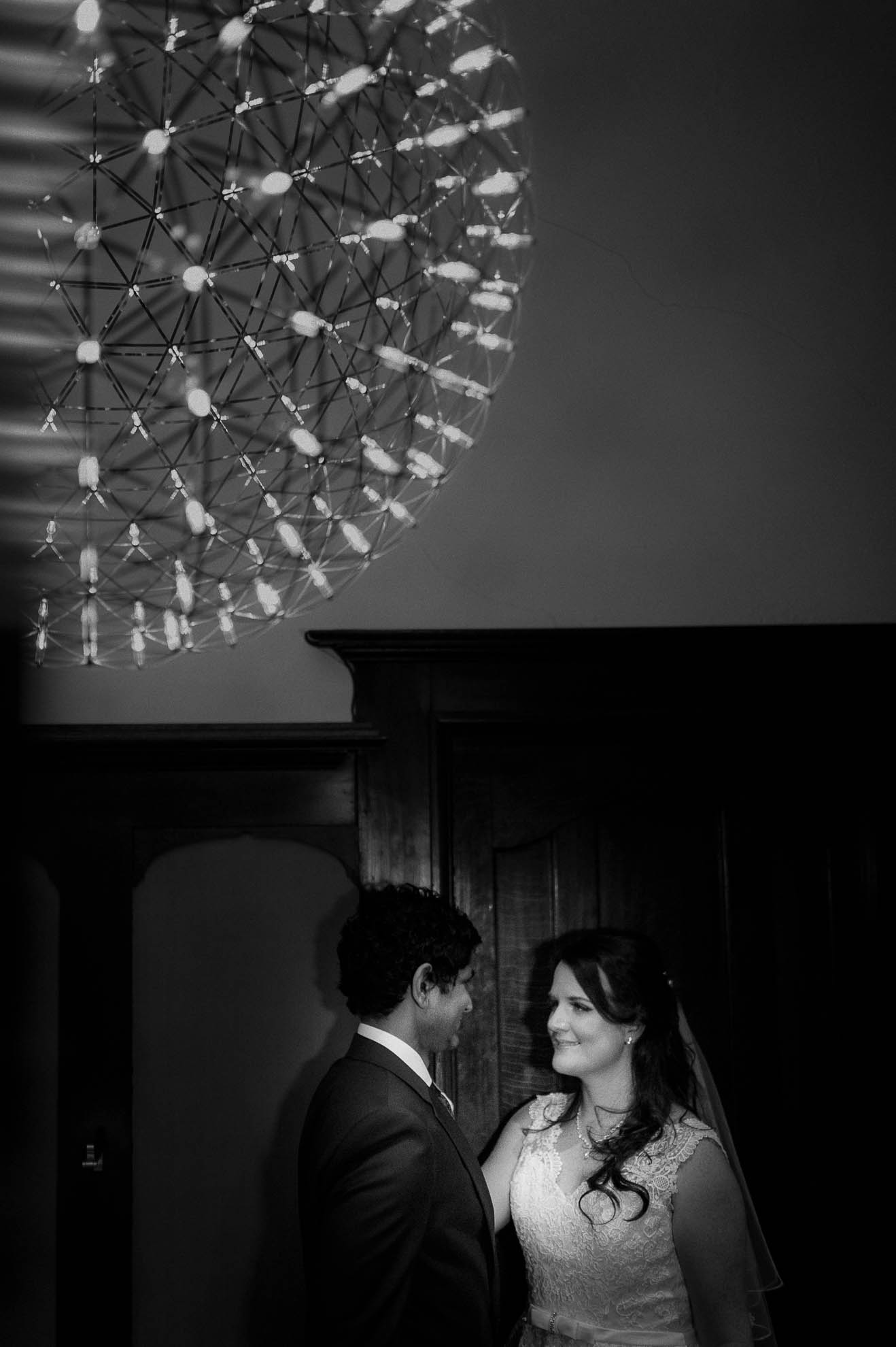bride and groom portrait