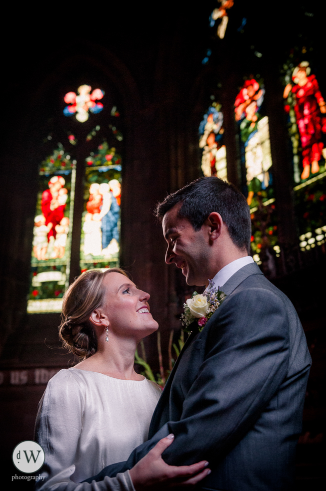 Bride and groom portrait 