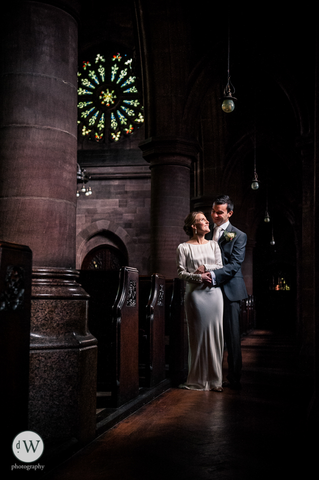 Bride and groom portrait 