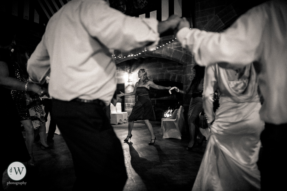 Sister of the groom dancing