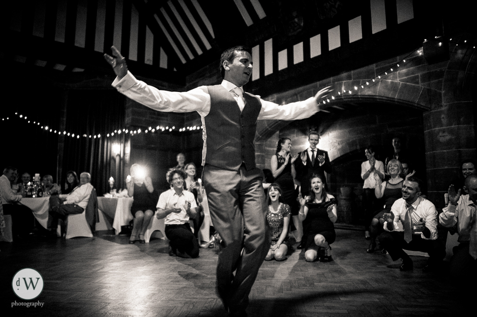 Groom dancing 