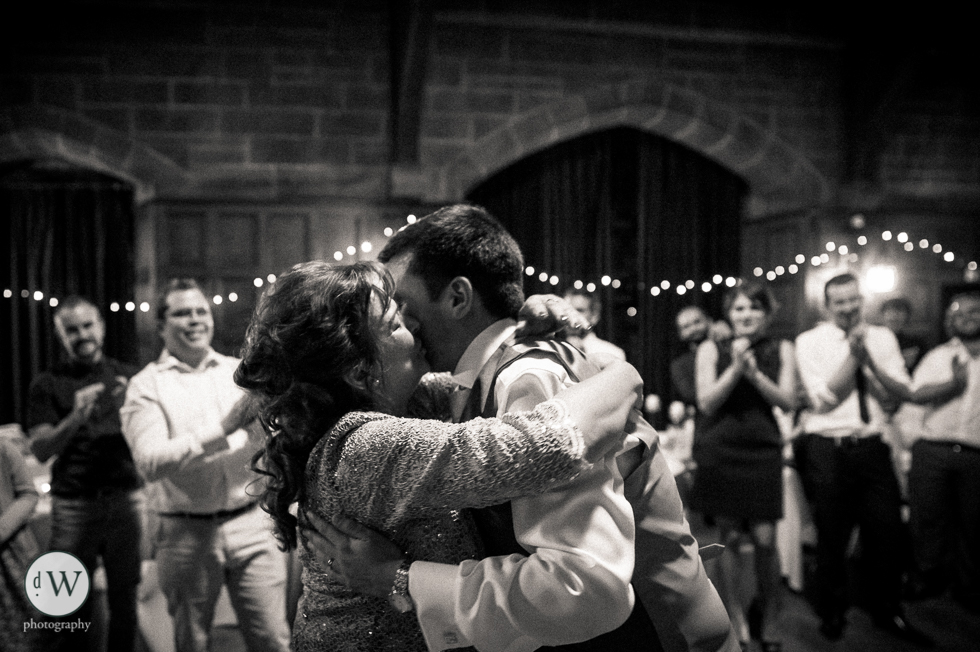 grooms mother hugging her son
