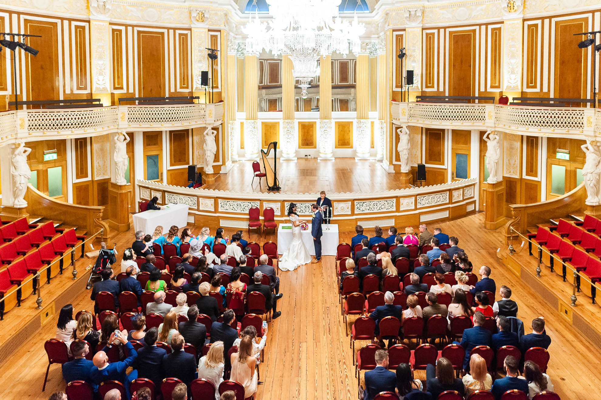 wide shot of the Concert Room in St Georges Hall 