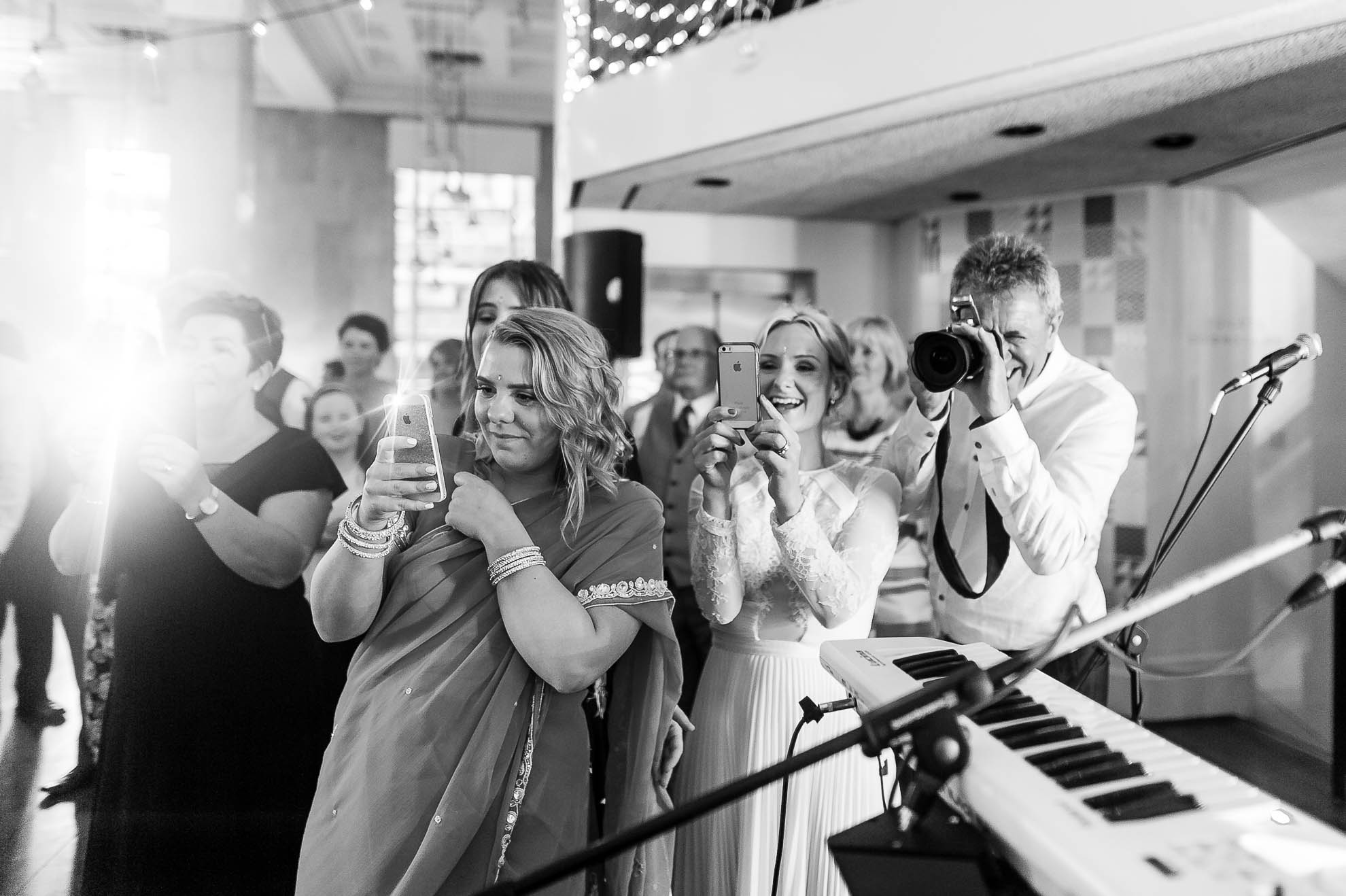 Guests watch the first dance