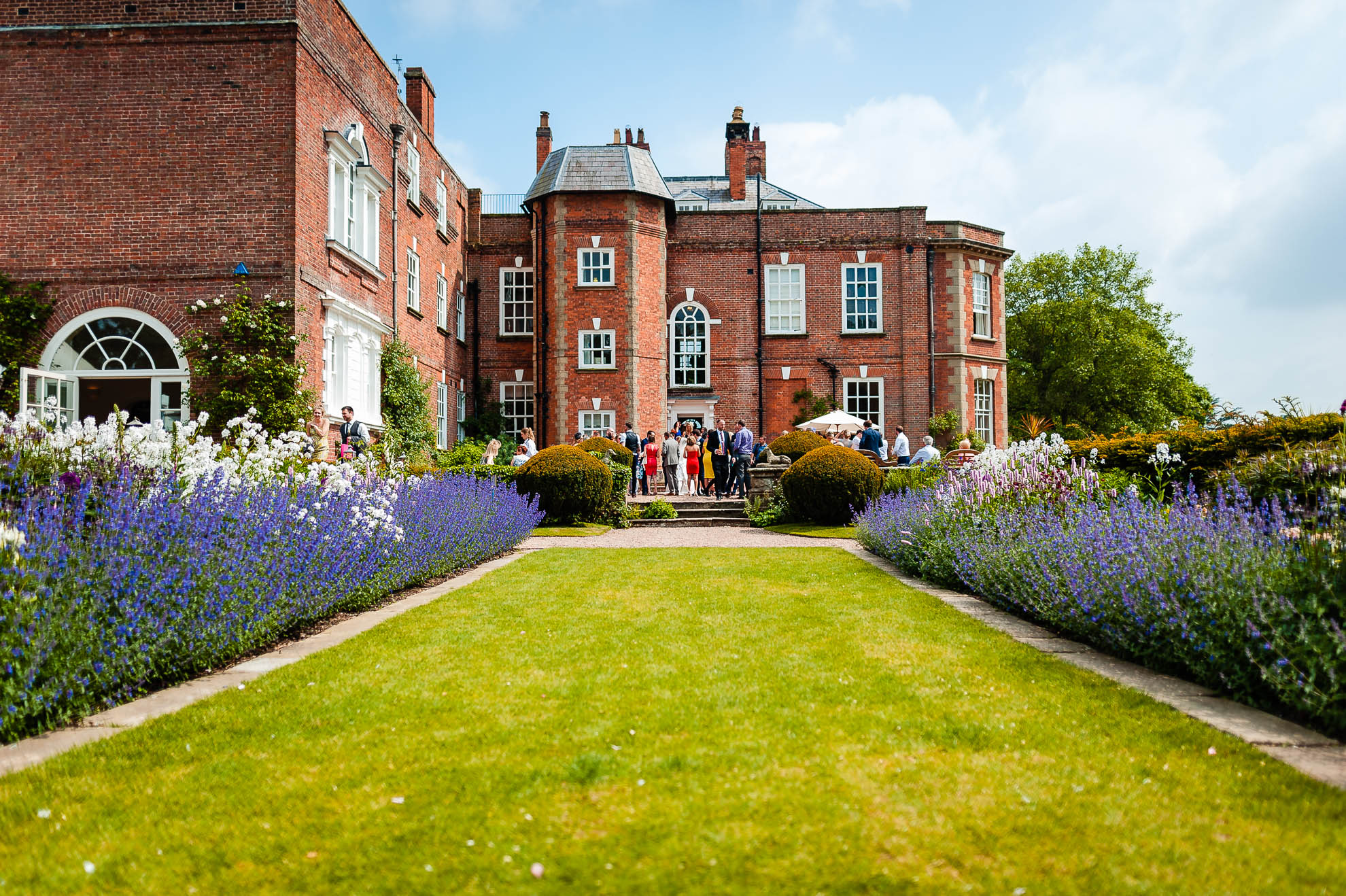 View of Iscoyd park from the gardens