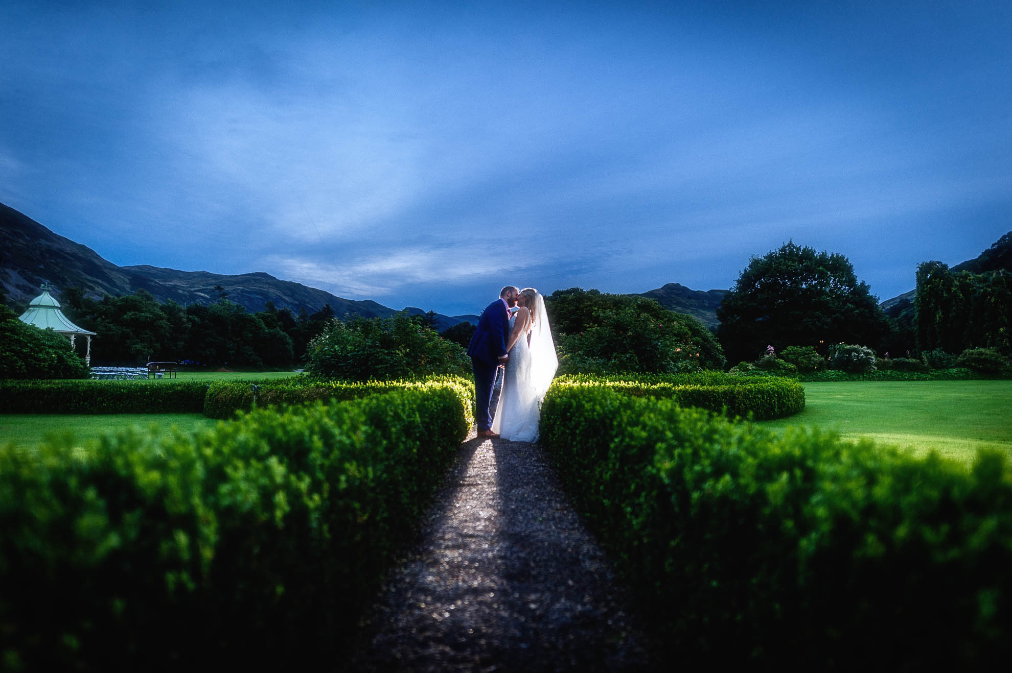Bride and groom portrait