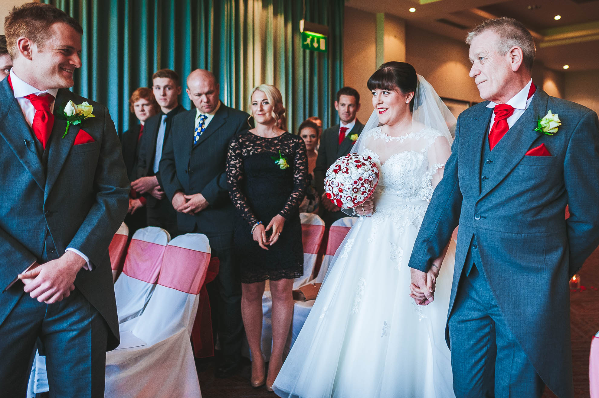 Joy and celebration for the wedding