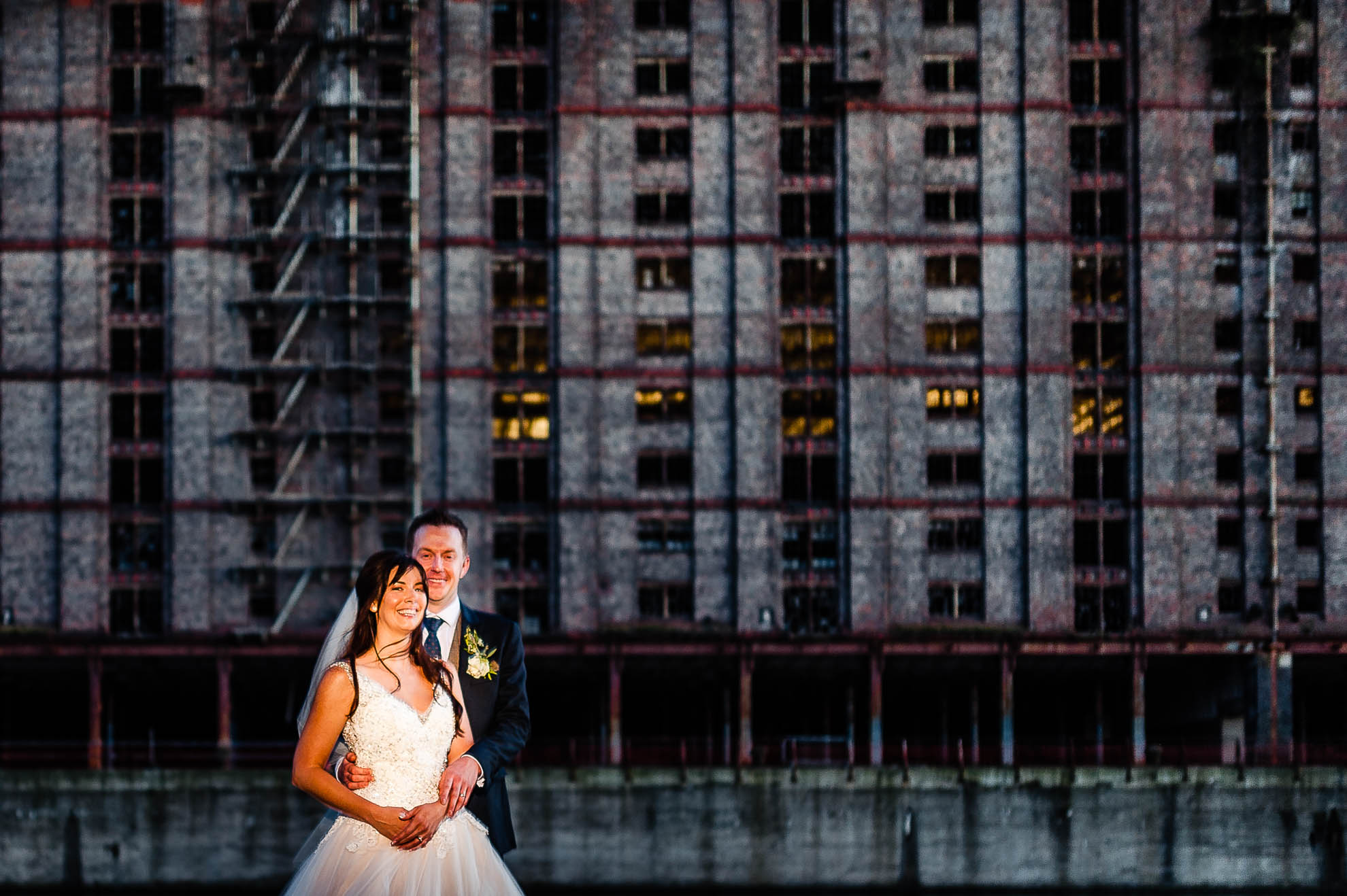 Bride and groom portrait