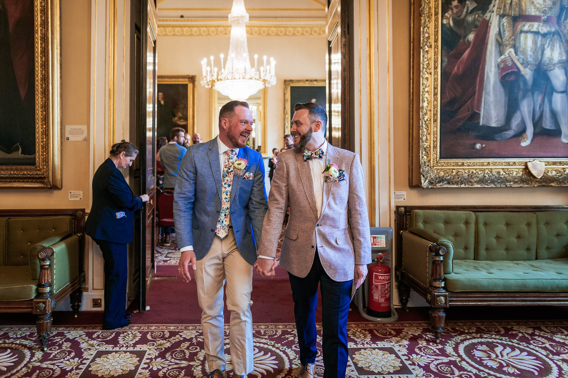 luke and mike walk down the aisle as a married couple