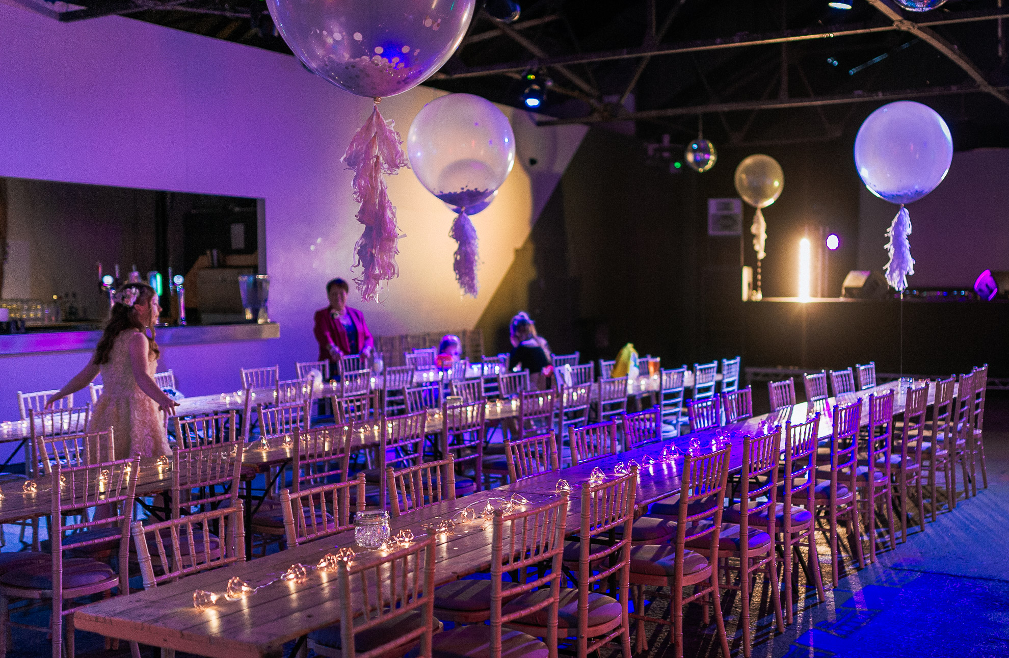 wedding reception room at consellations liverpool wedding venue