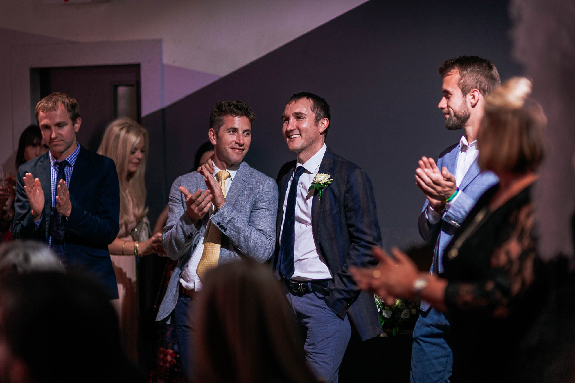 A guest is thanked for his help in planning the wedding