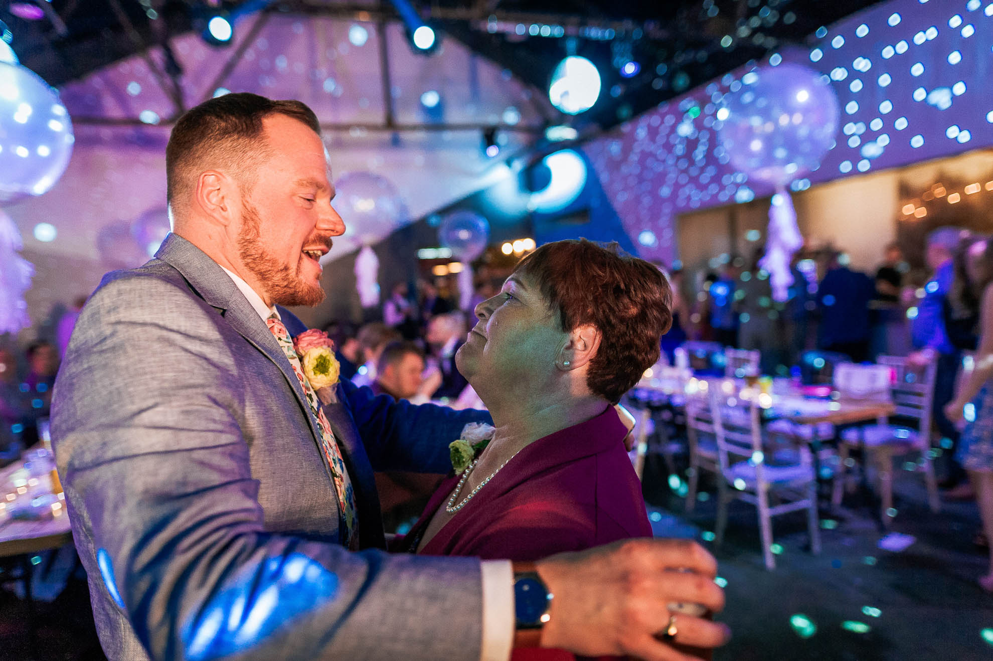 Mike dances with his mum