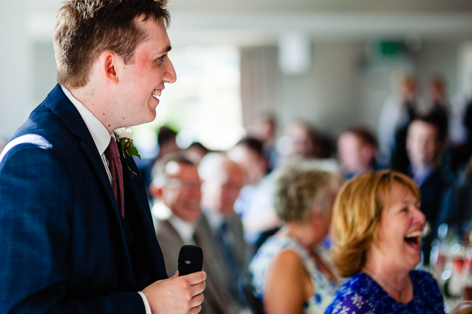 Groom gives his speech
