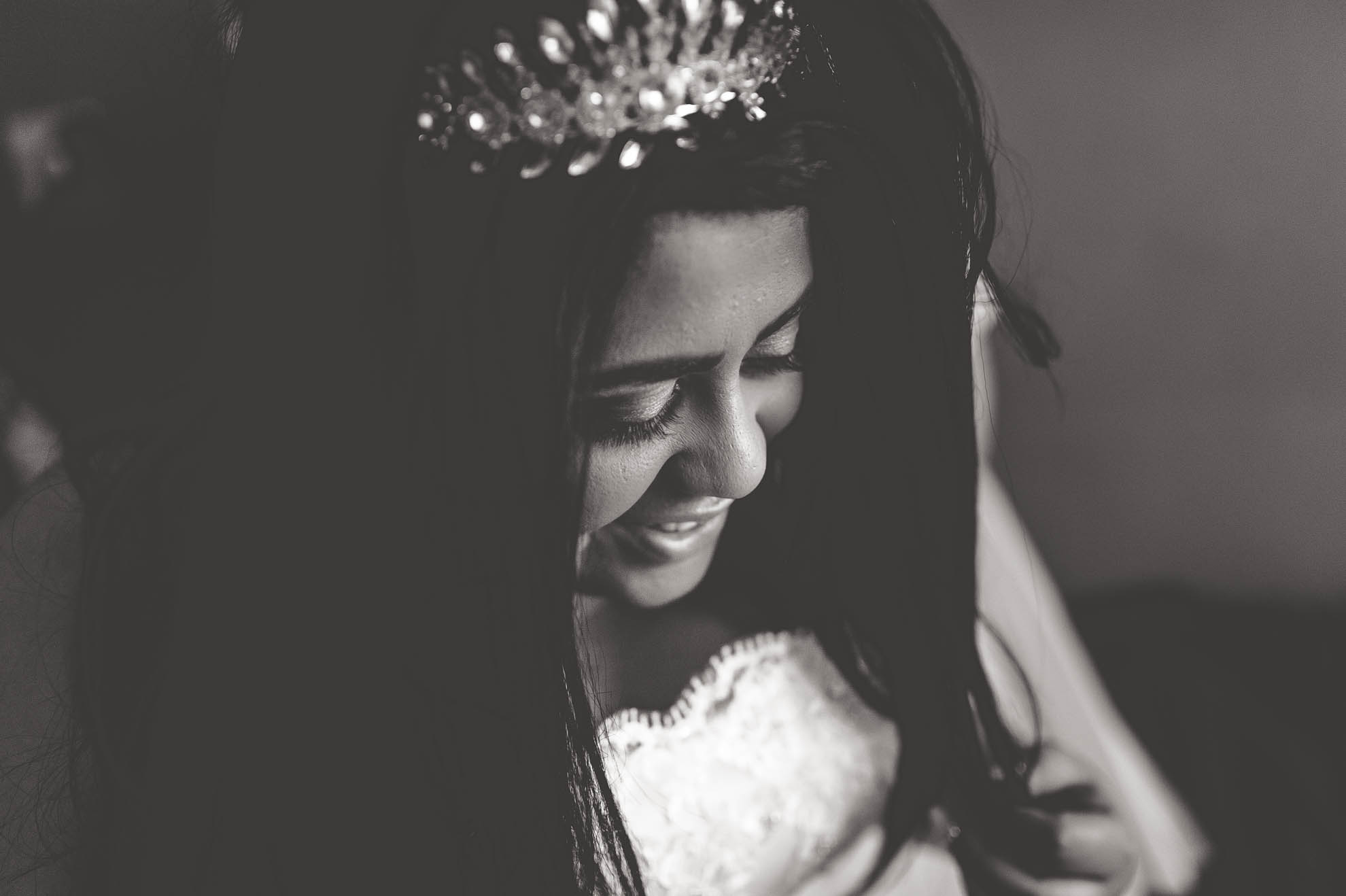 bride smiles