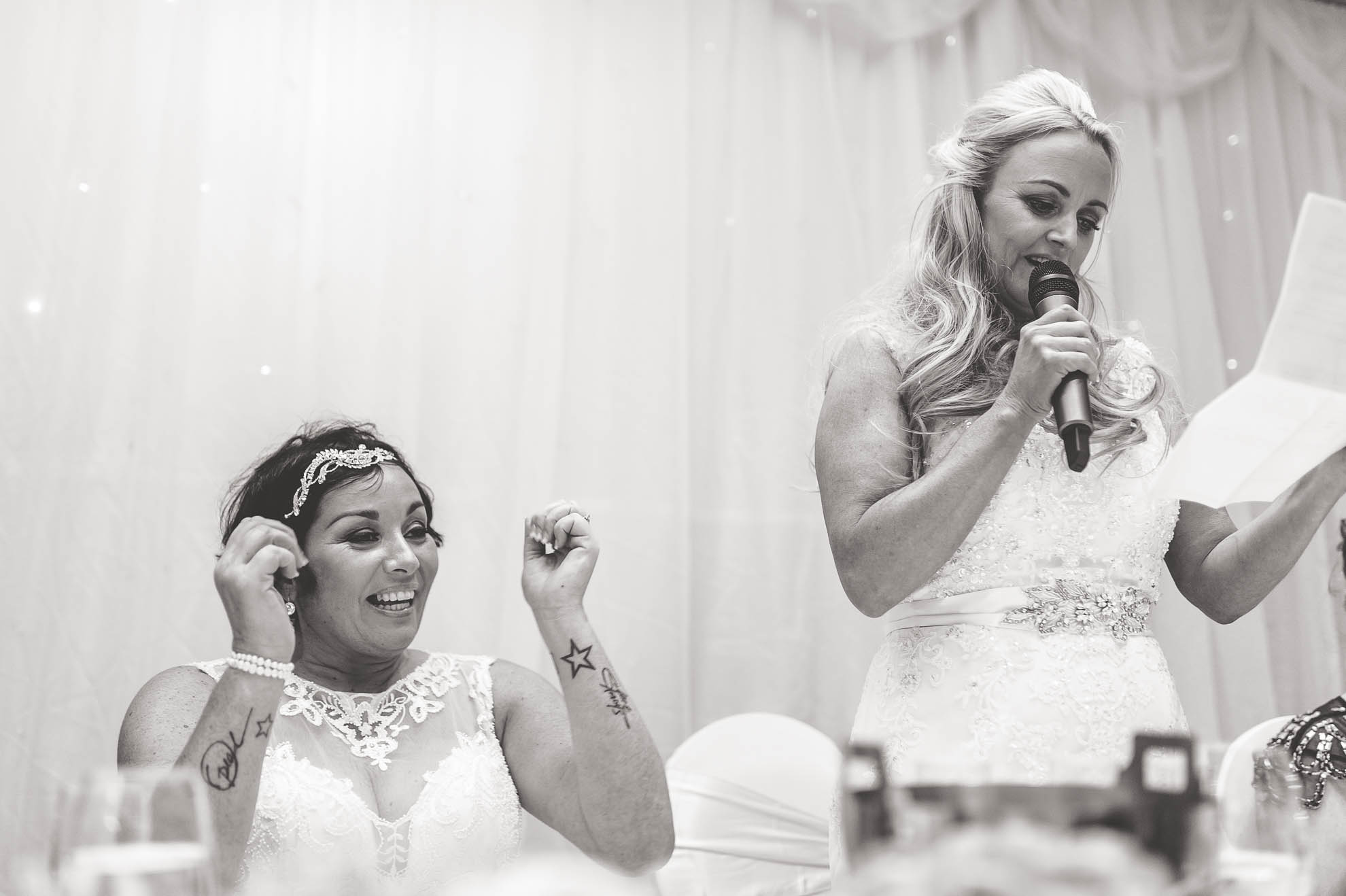 bride giving speech