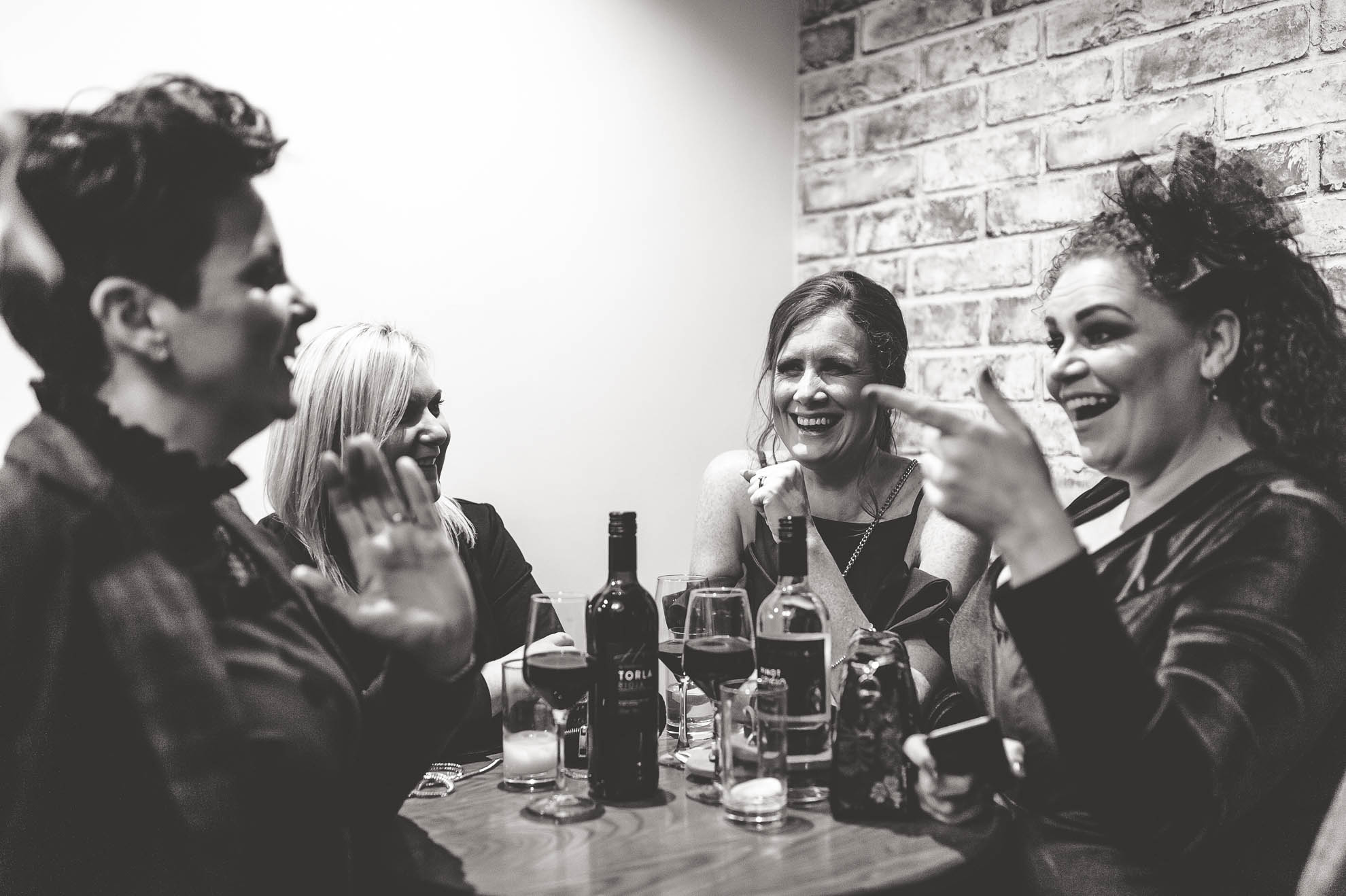 guests share a joke