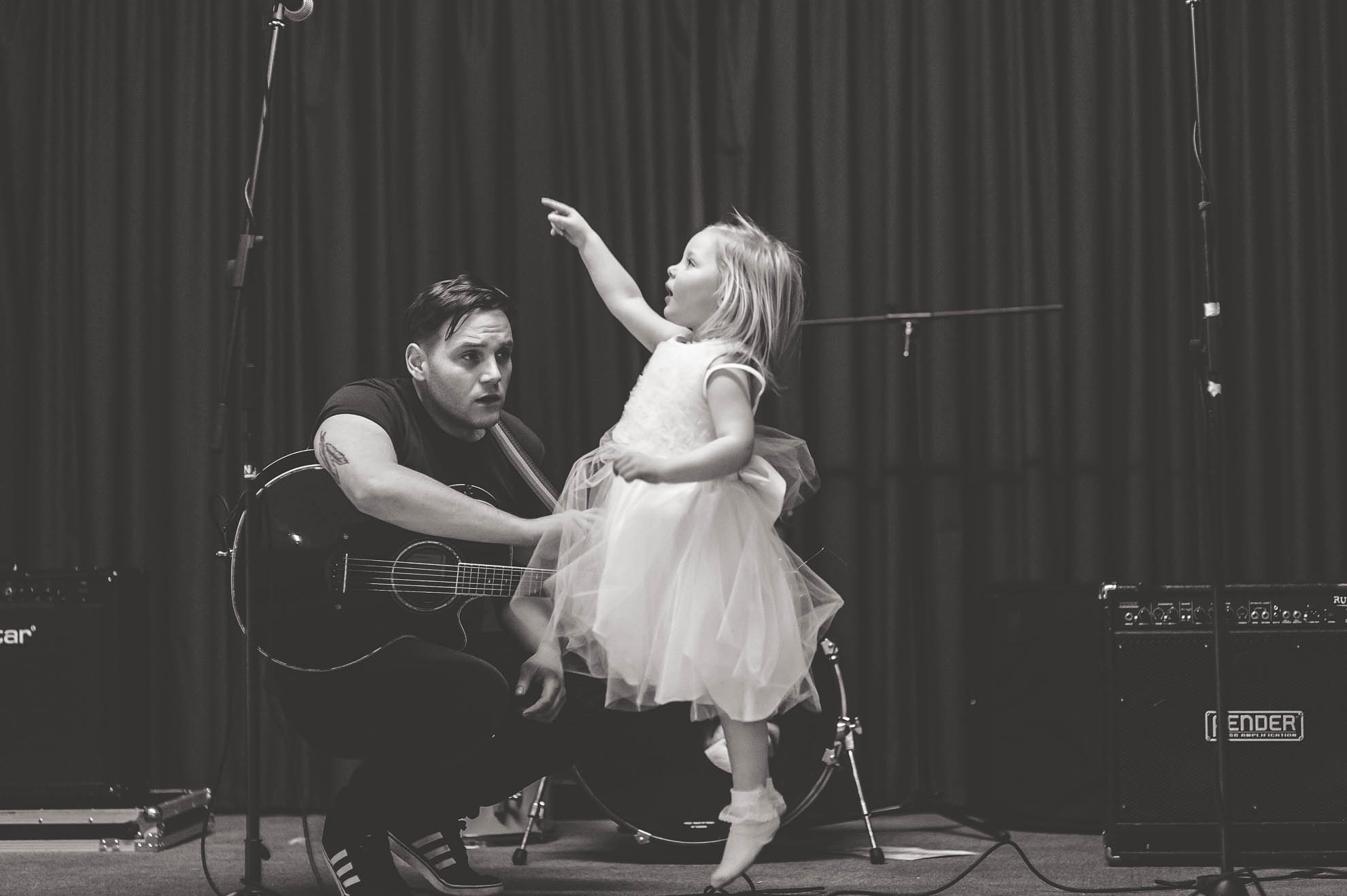 little girl jumping