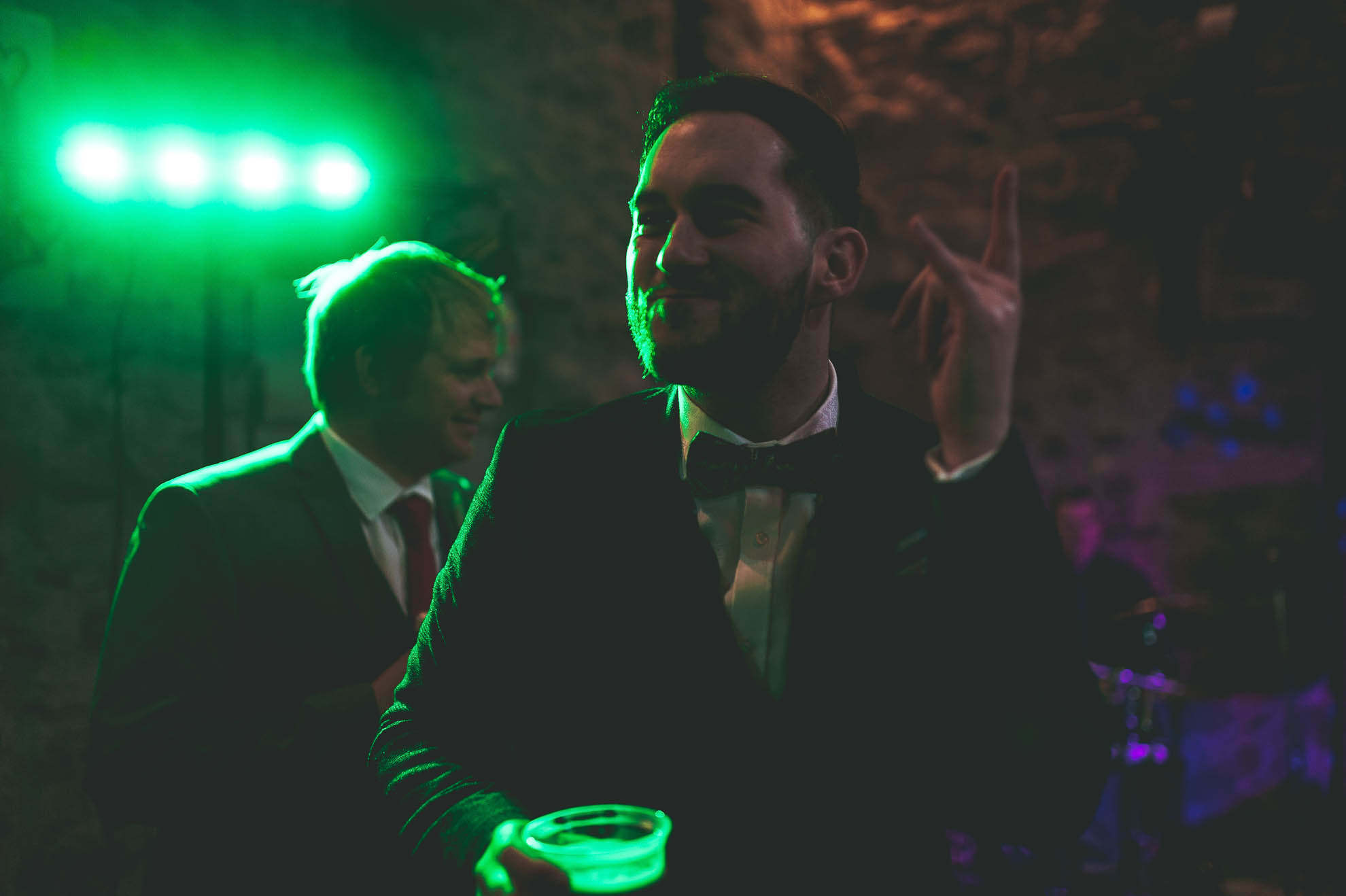 Groom dancing