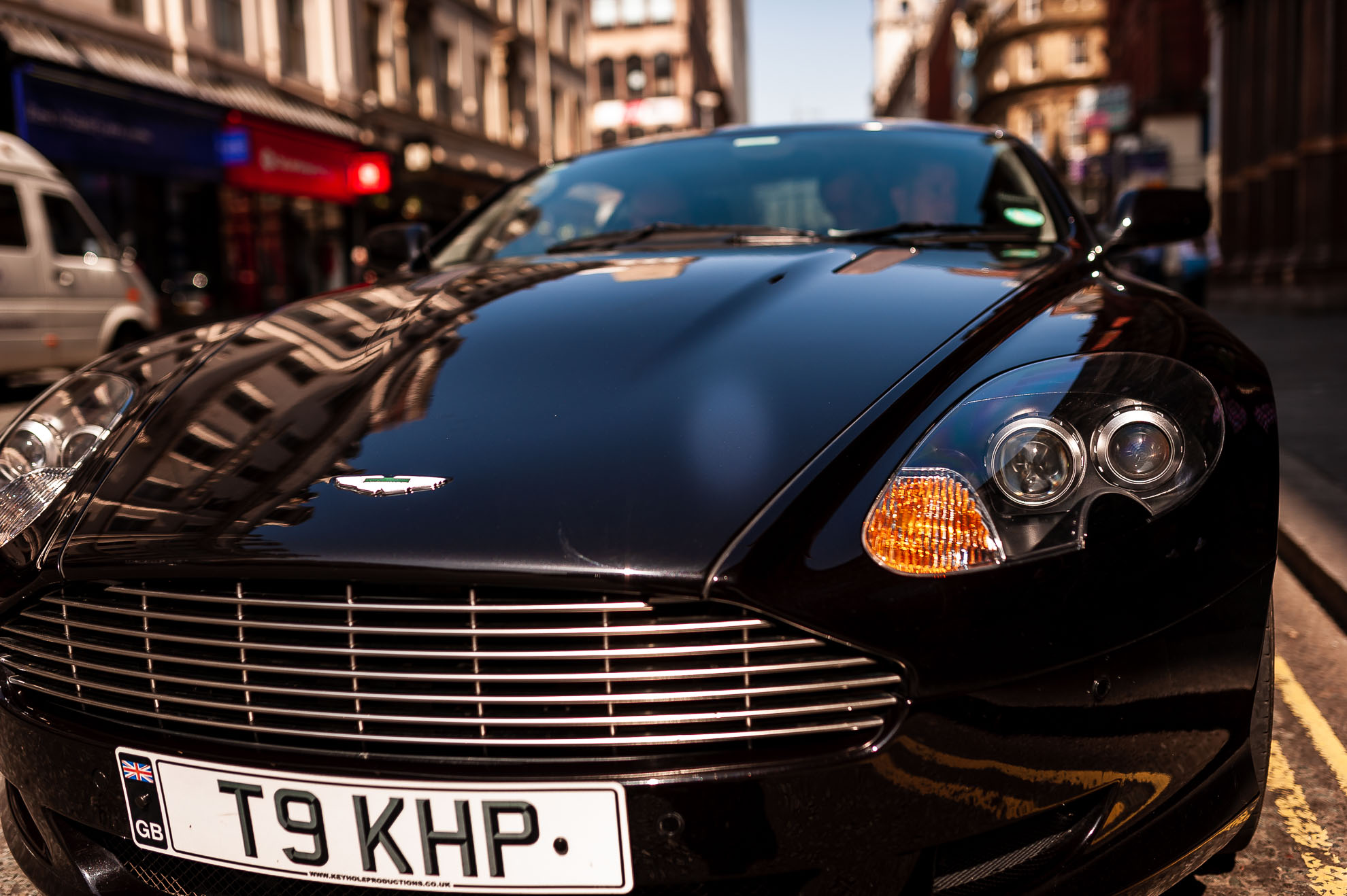 Front view of Aston Martin