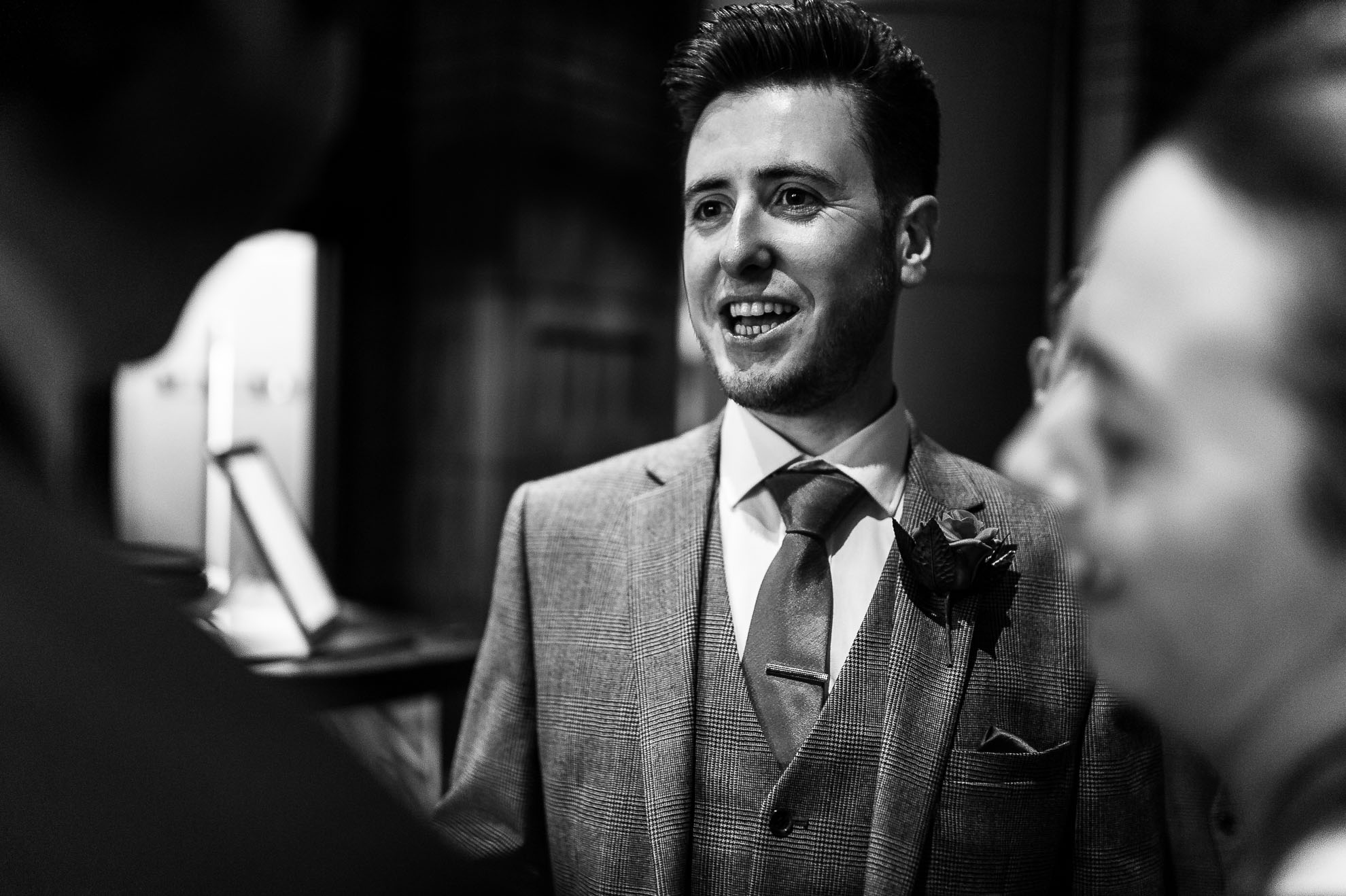 Groom with guest