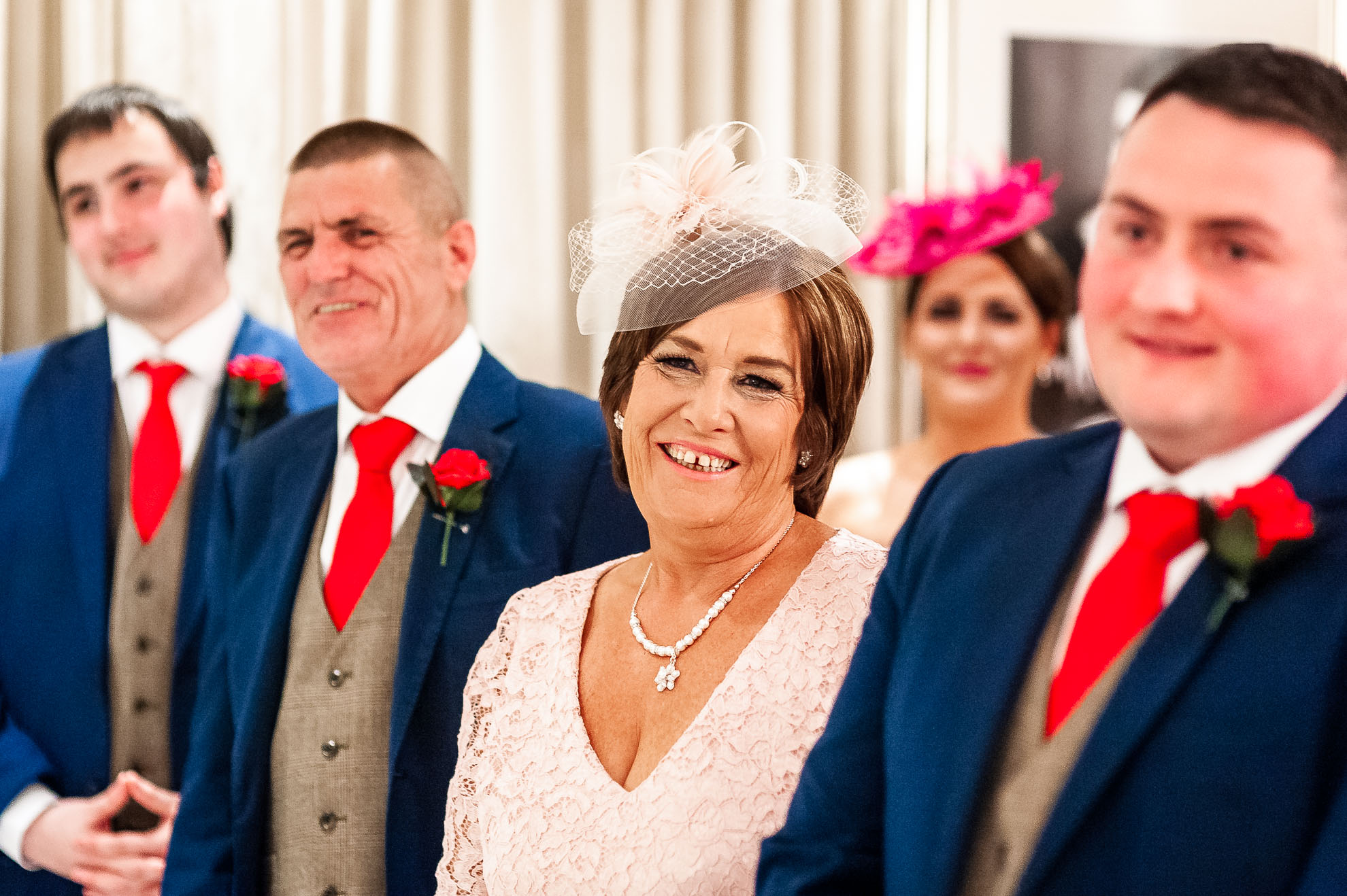 Mother of the groom laughing
