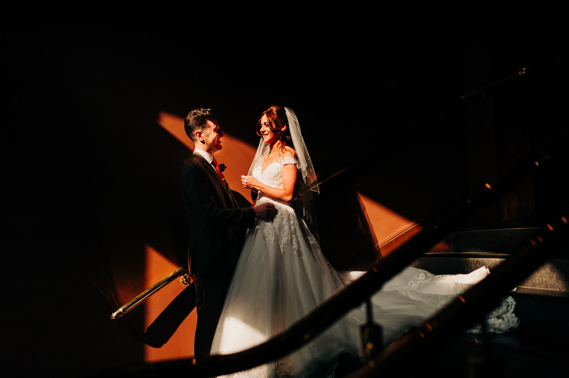 Bride and groom portrait
