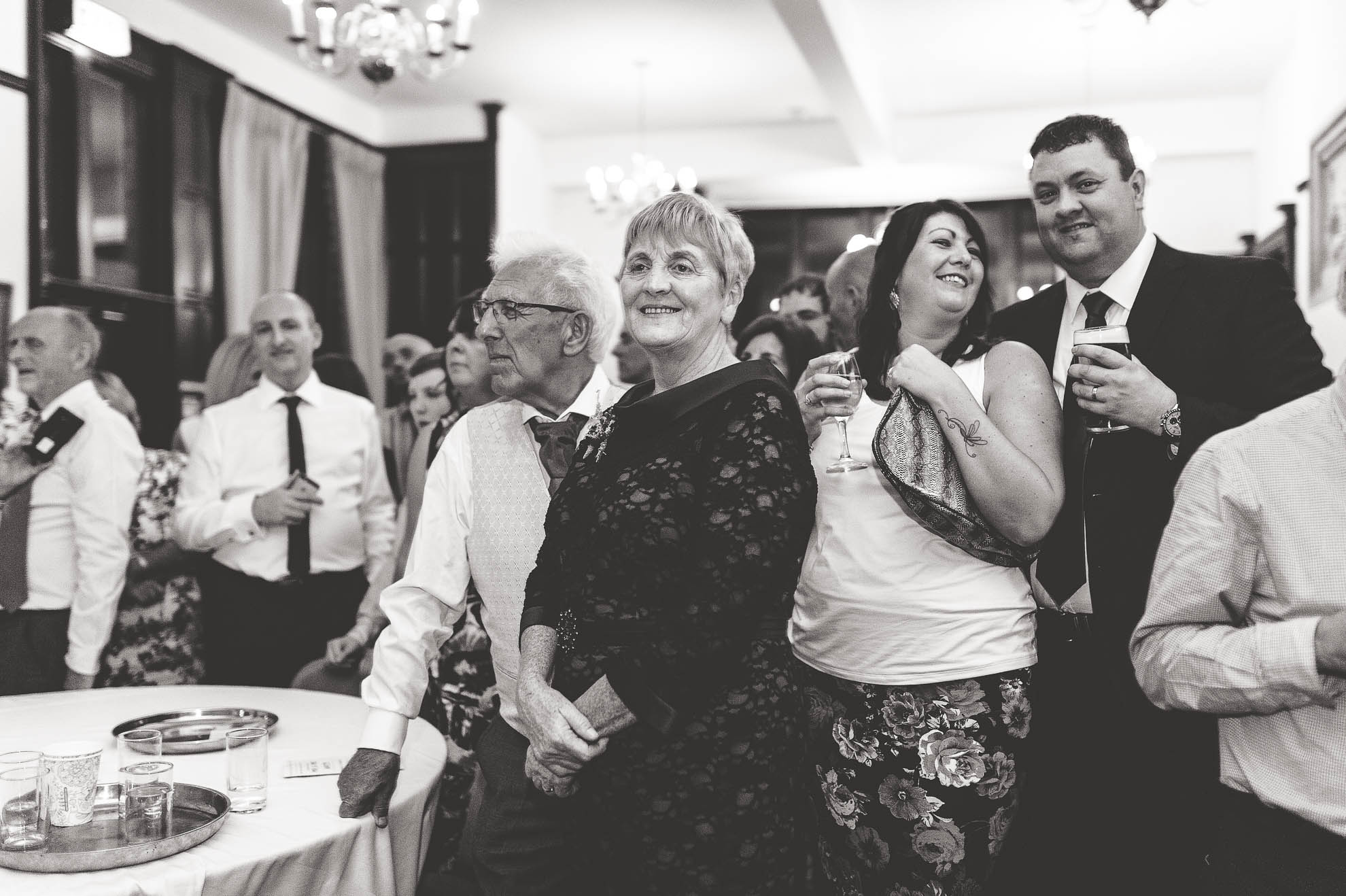Guests watch the first dance