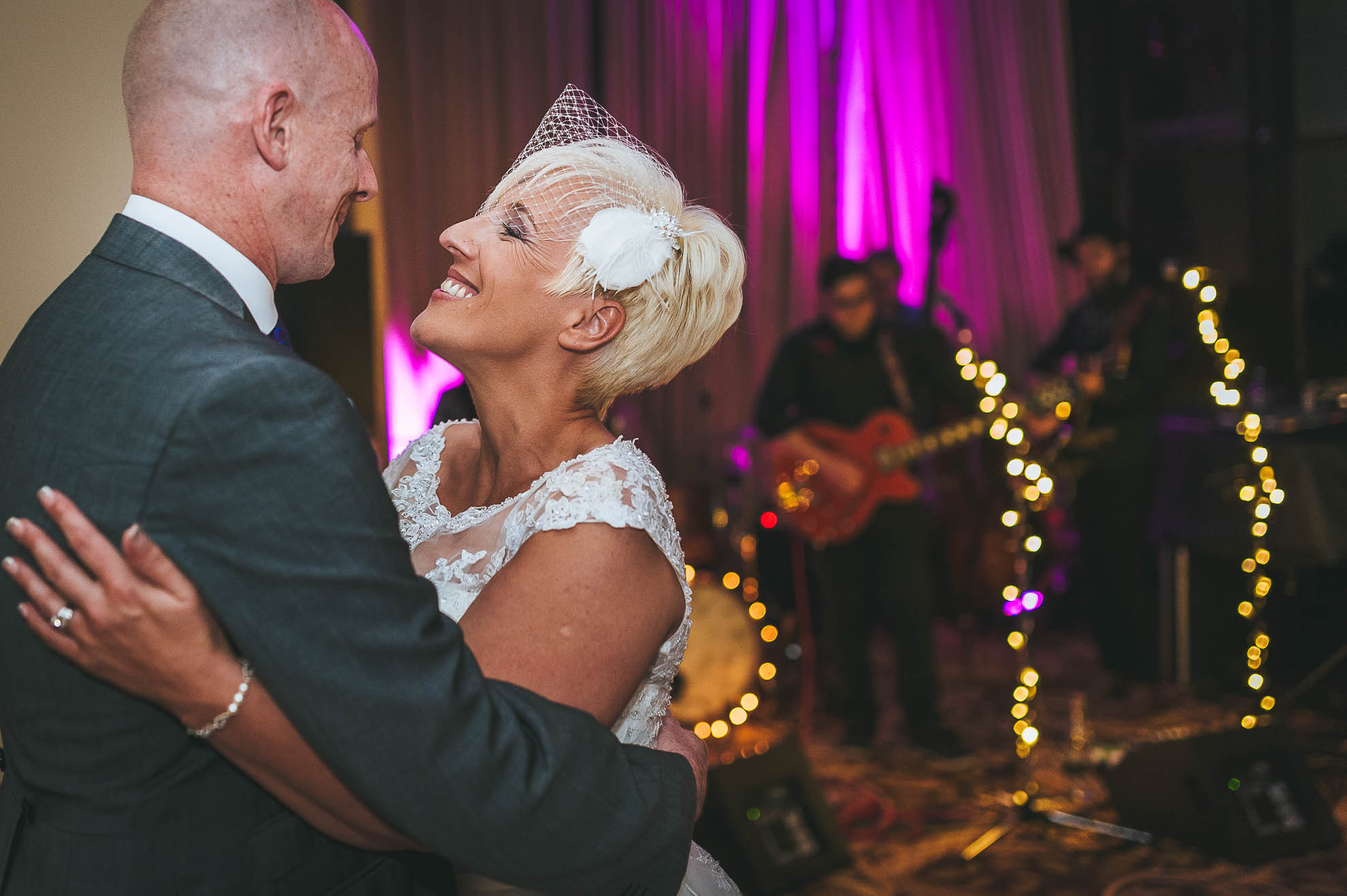 Bride and groom first dance