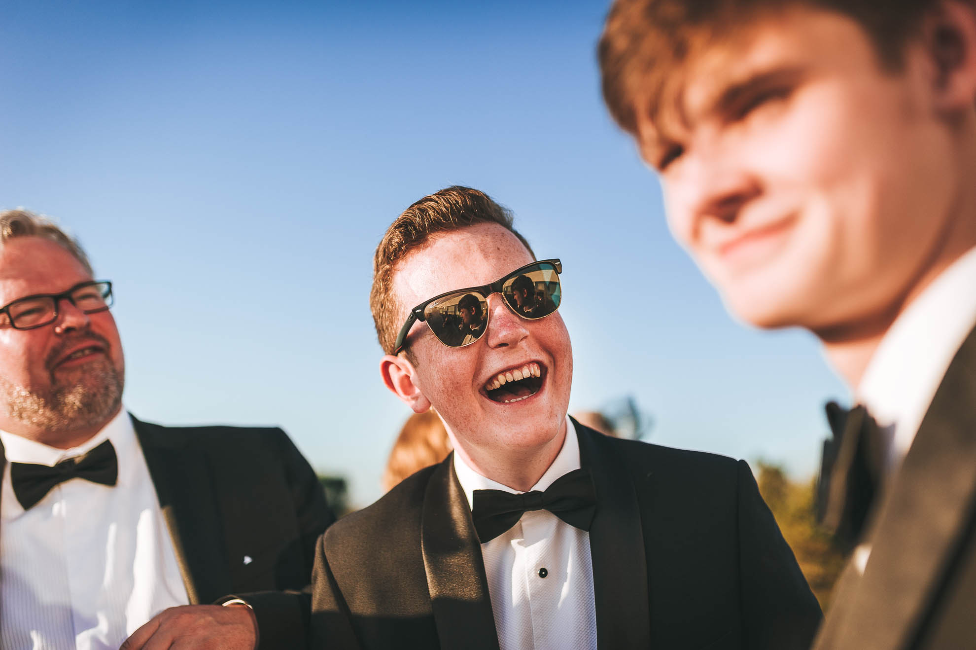 Guest laughing