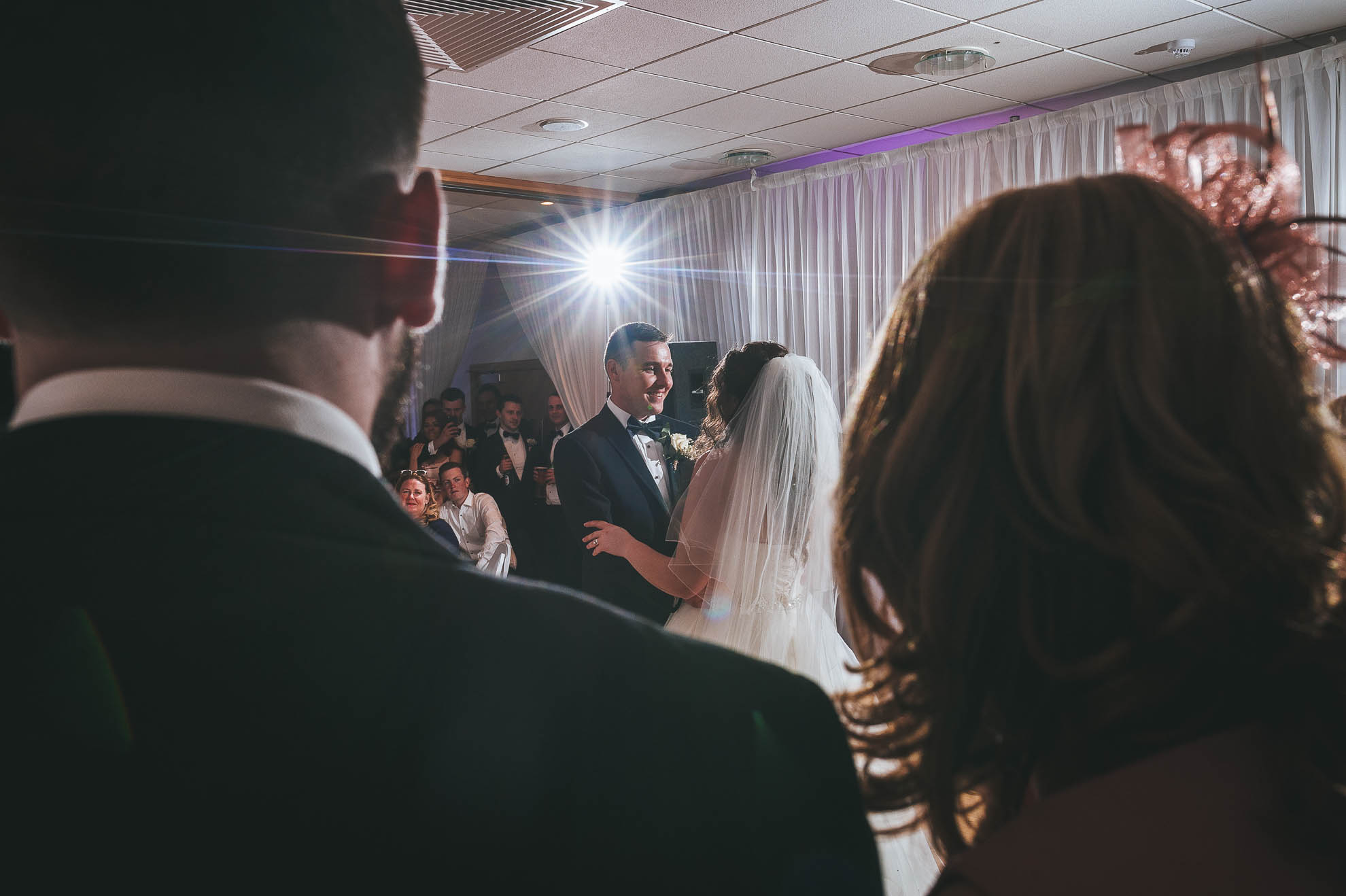 Bride and groom first dance