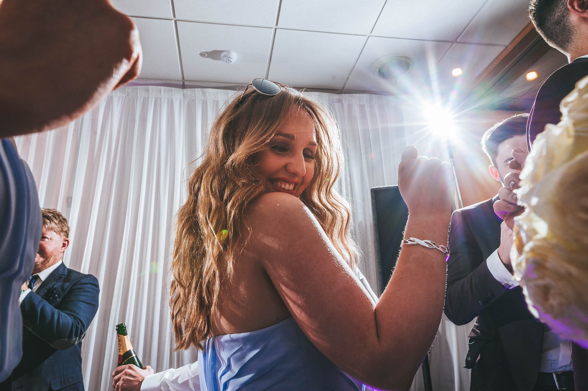 Bridesmaid dancing