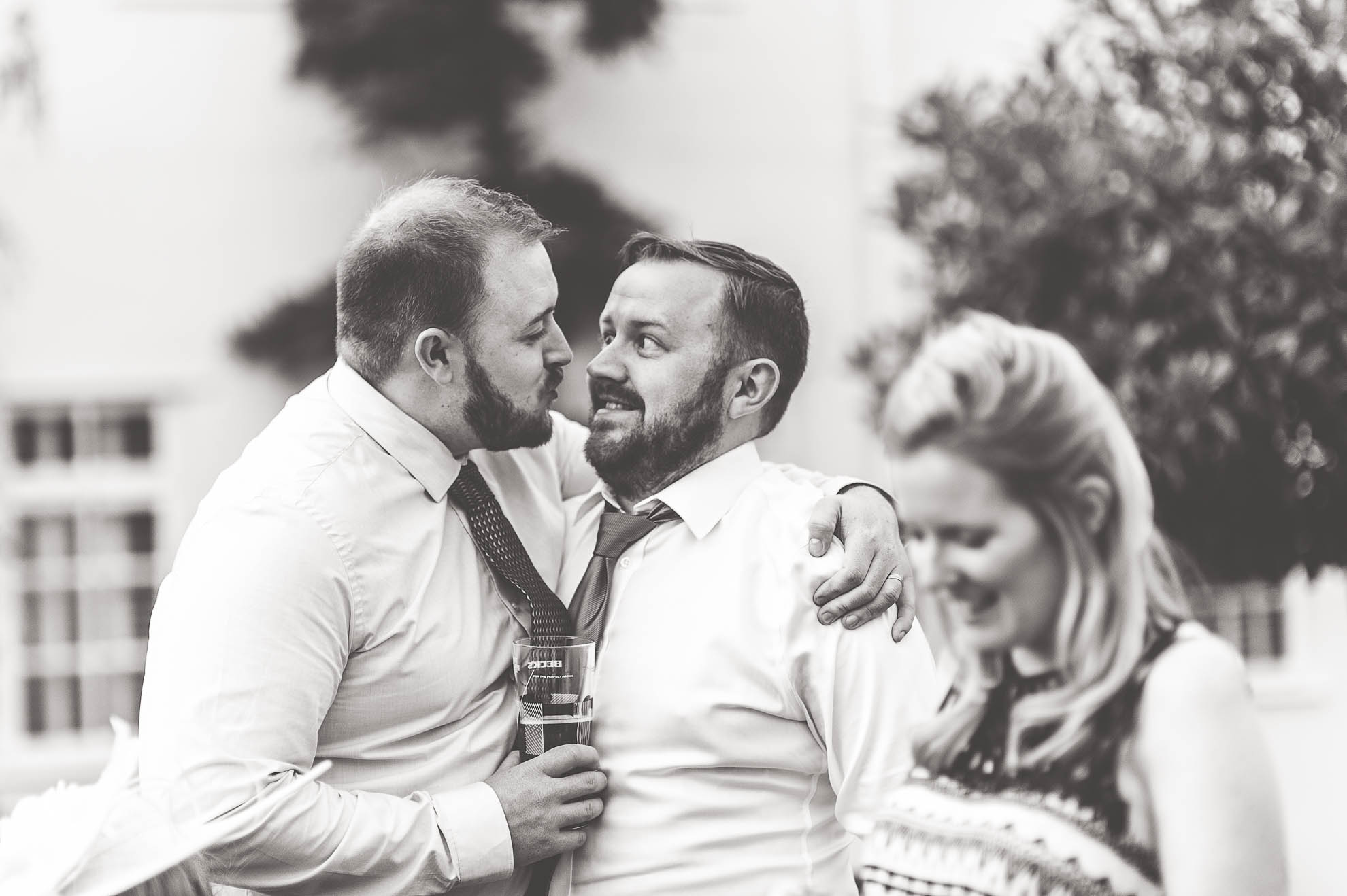 Guests share a joke