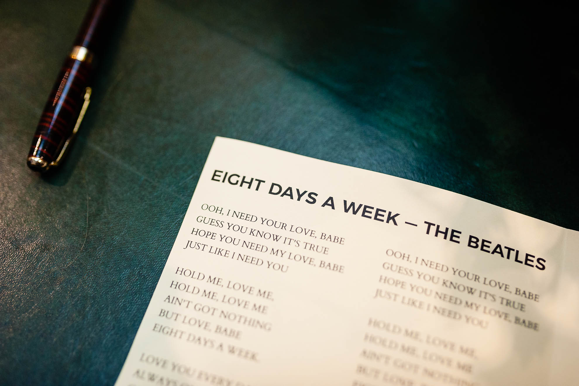 8 Days a week song lyrics