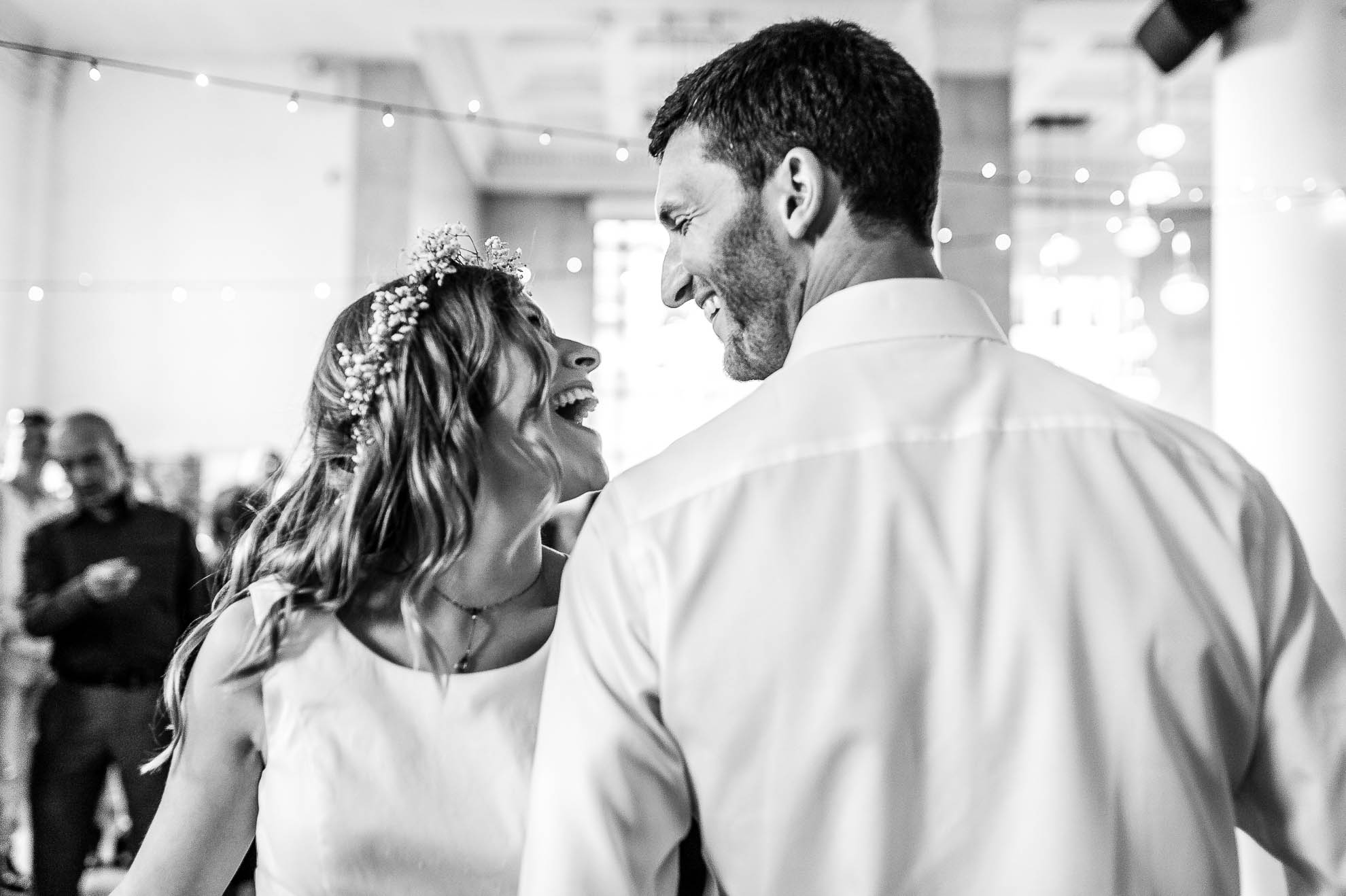 Newlyweds Ceilidh dancing