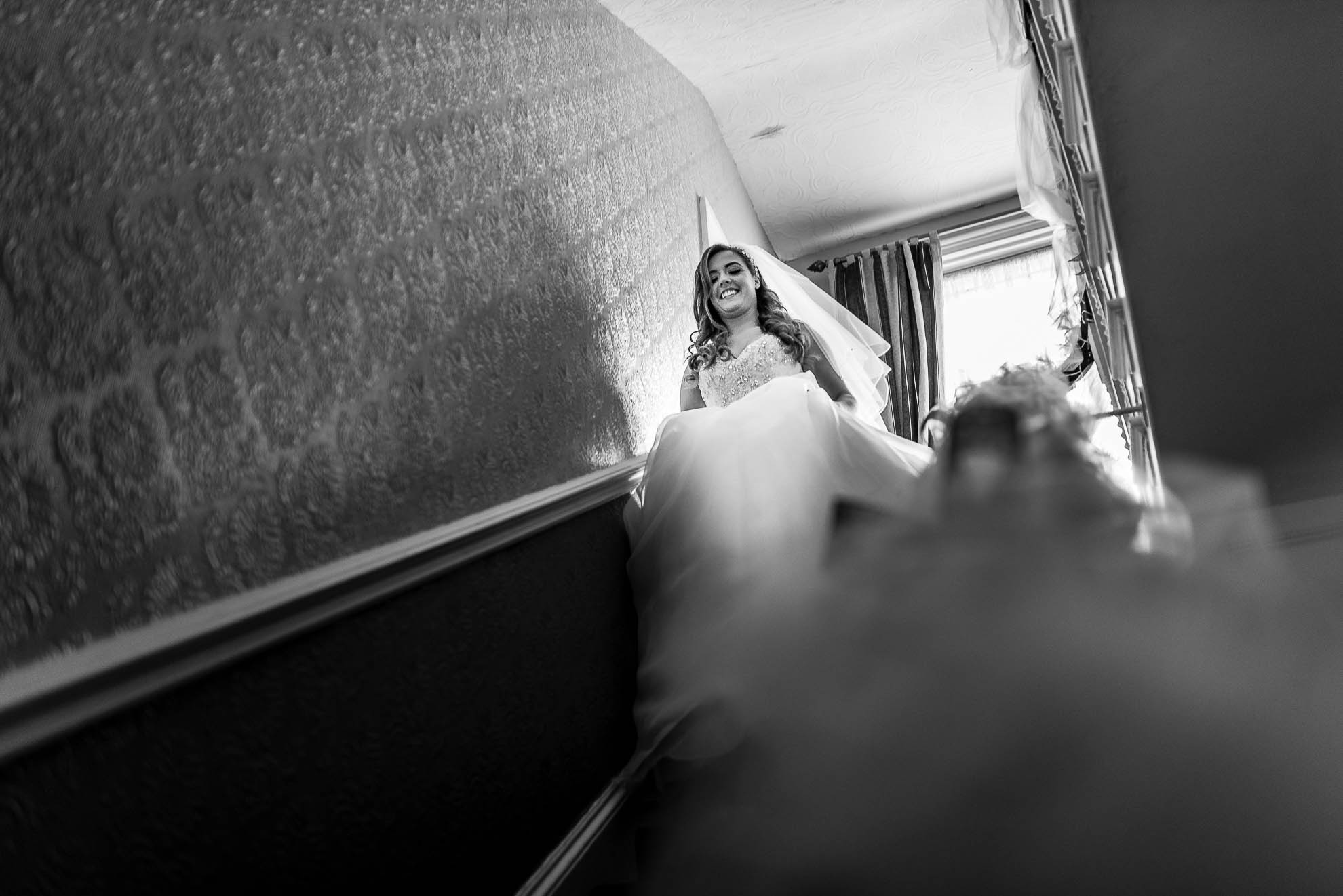 Bride reveals her dress for the first time