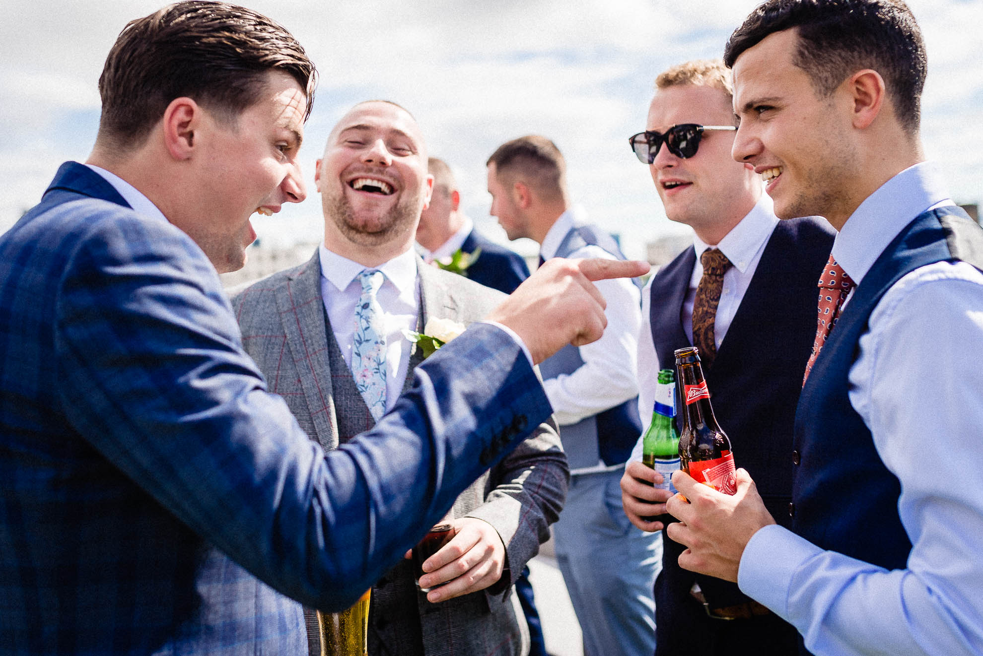 guests sharing a joke