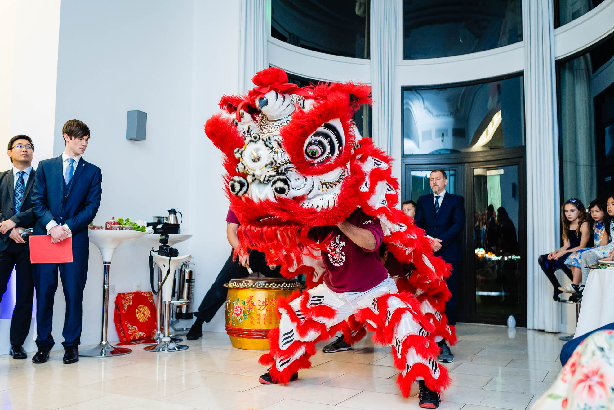 Chinese Lion dance performance