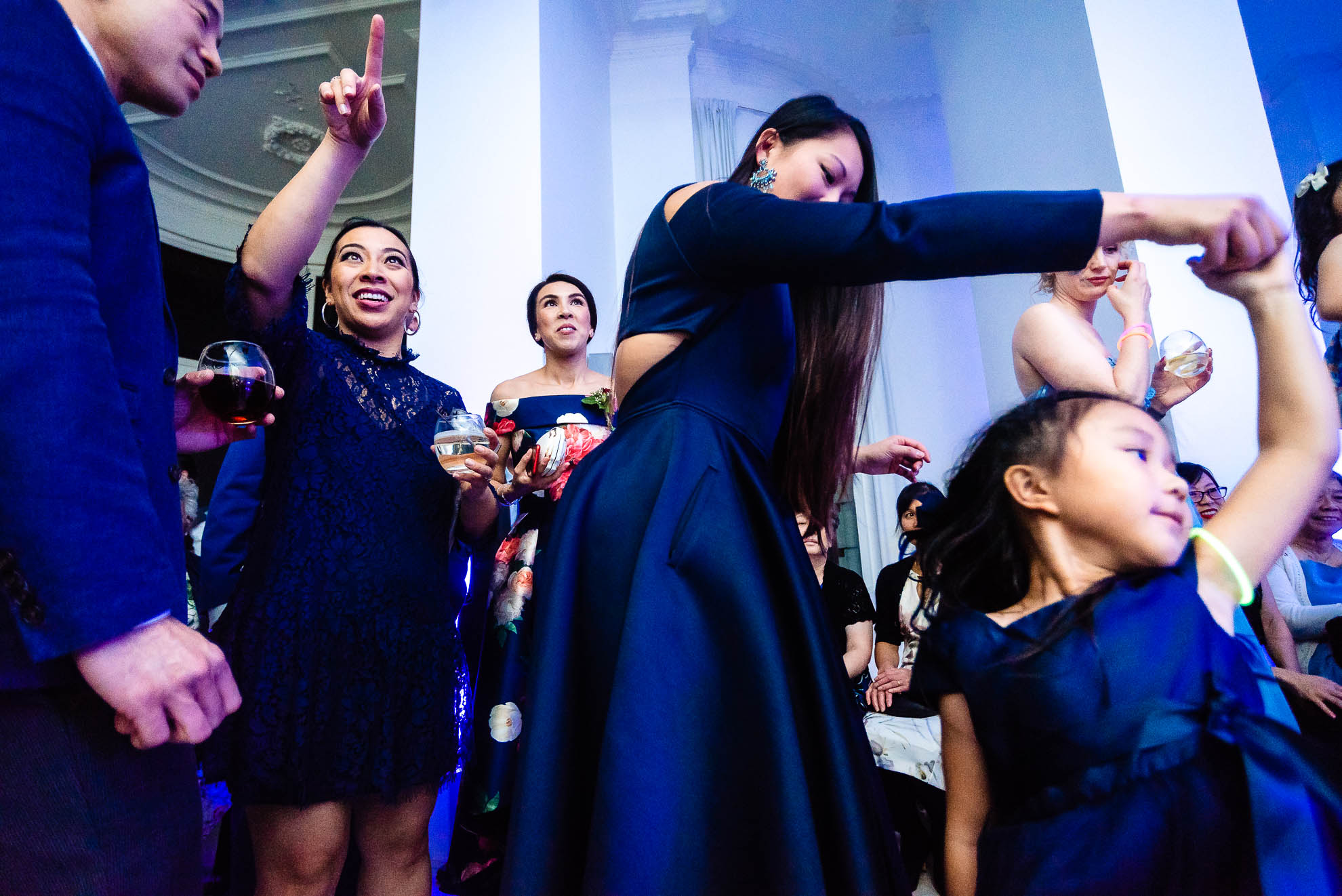 Guests dancing