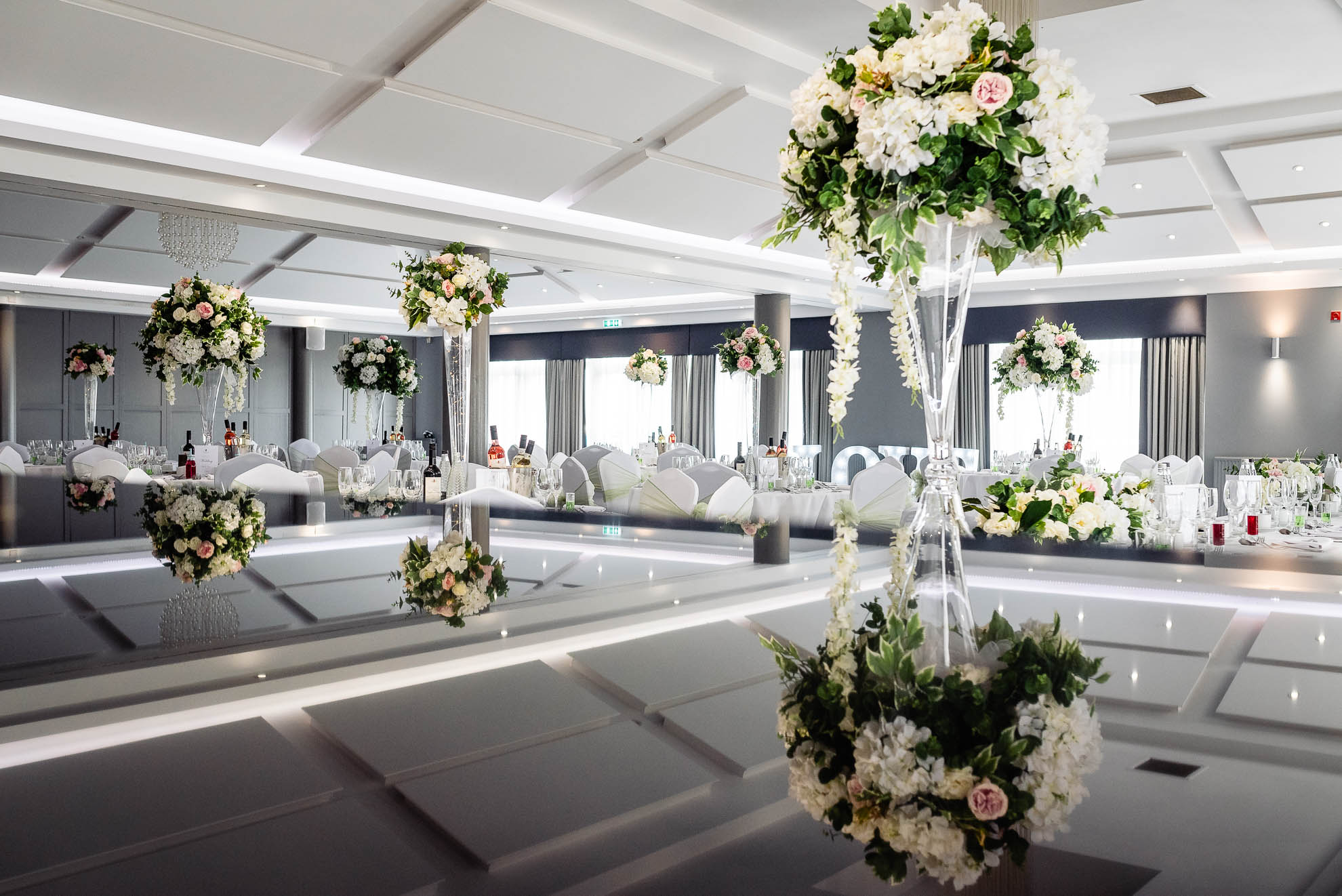 Wedding breakfast room