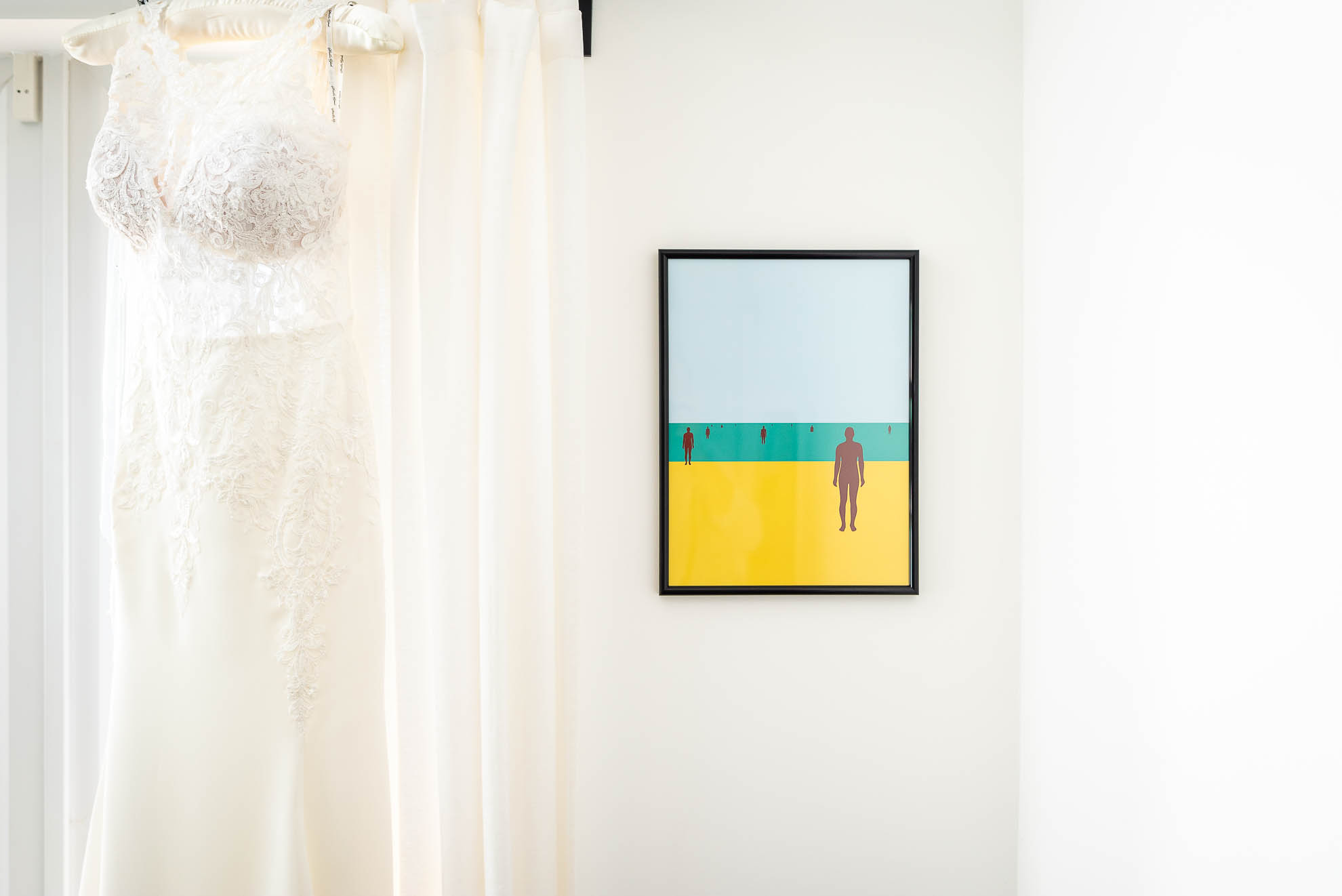 Brides wedding dress